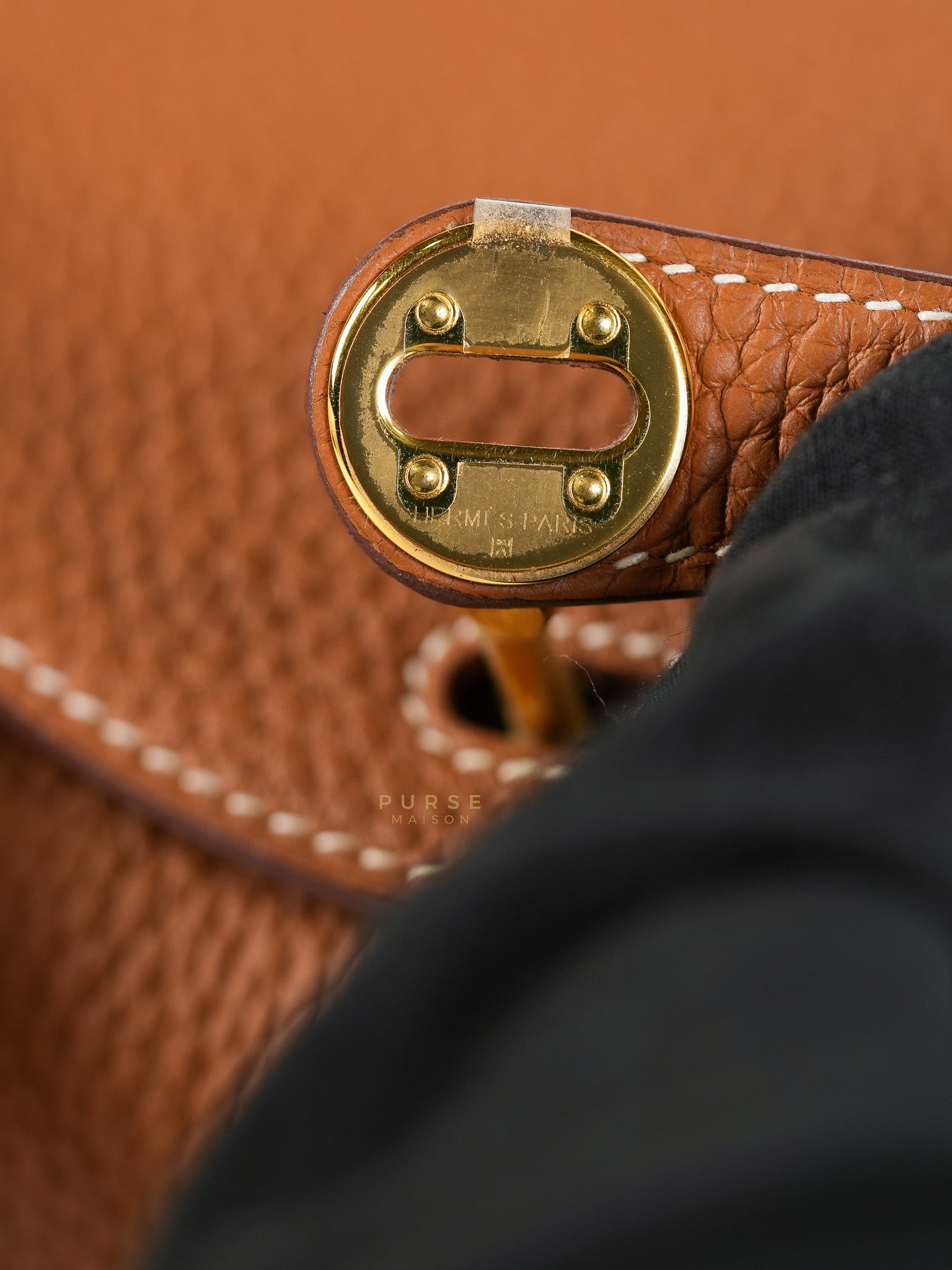 Mini Lindy Bag Gold Clemence Leather in Gold Hardware Stamp Z (2021) | Purse Maison Luxury Bags Shop