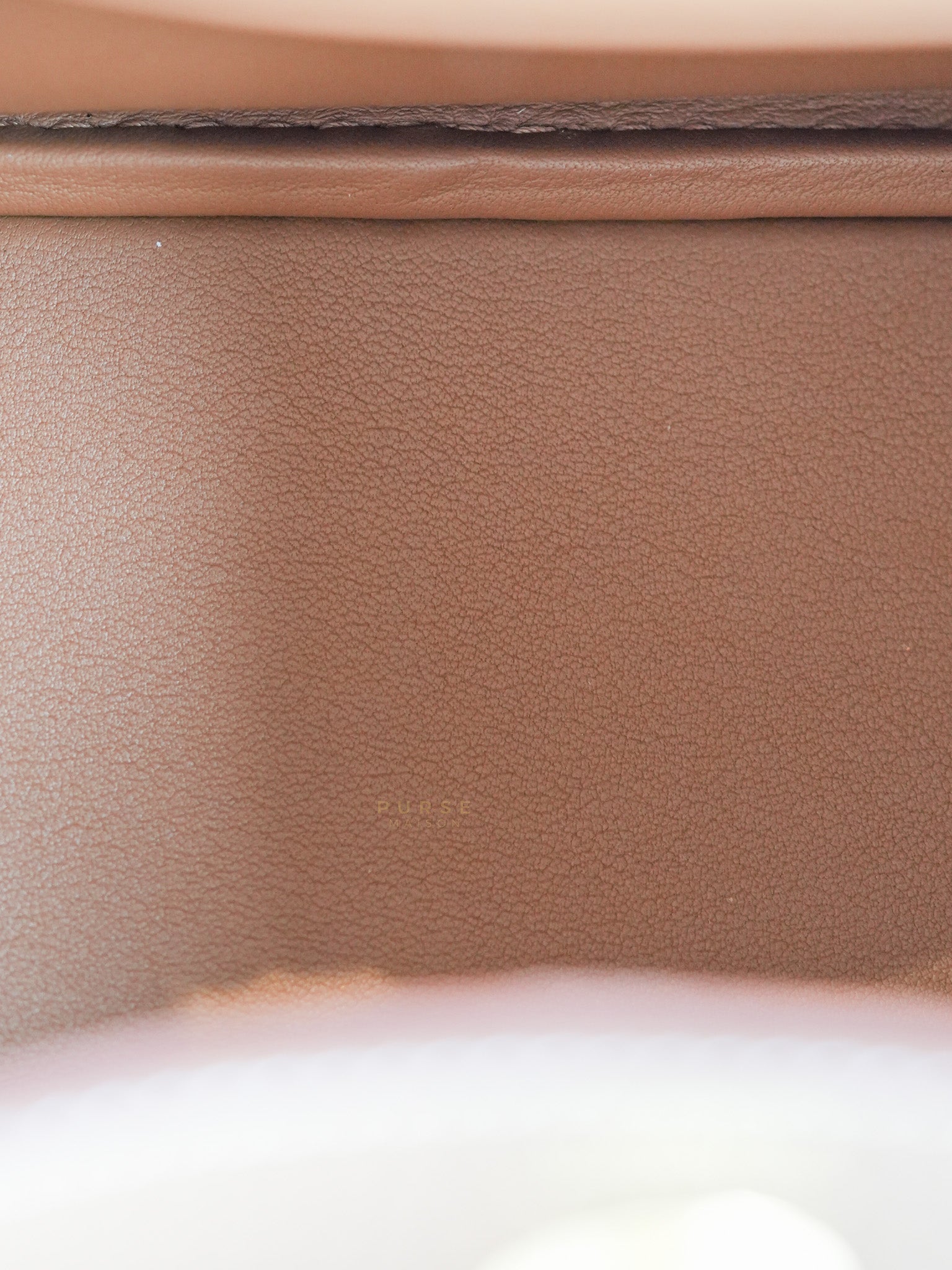Mini Lindy in Gold Taurillon Clémence Leather with Gold Hardware, Stamp W (2024) | Purse Maison Luxury Bags Shop