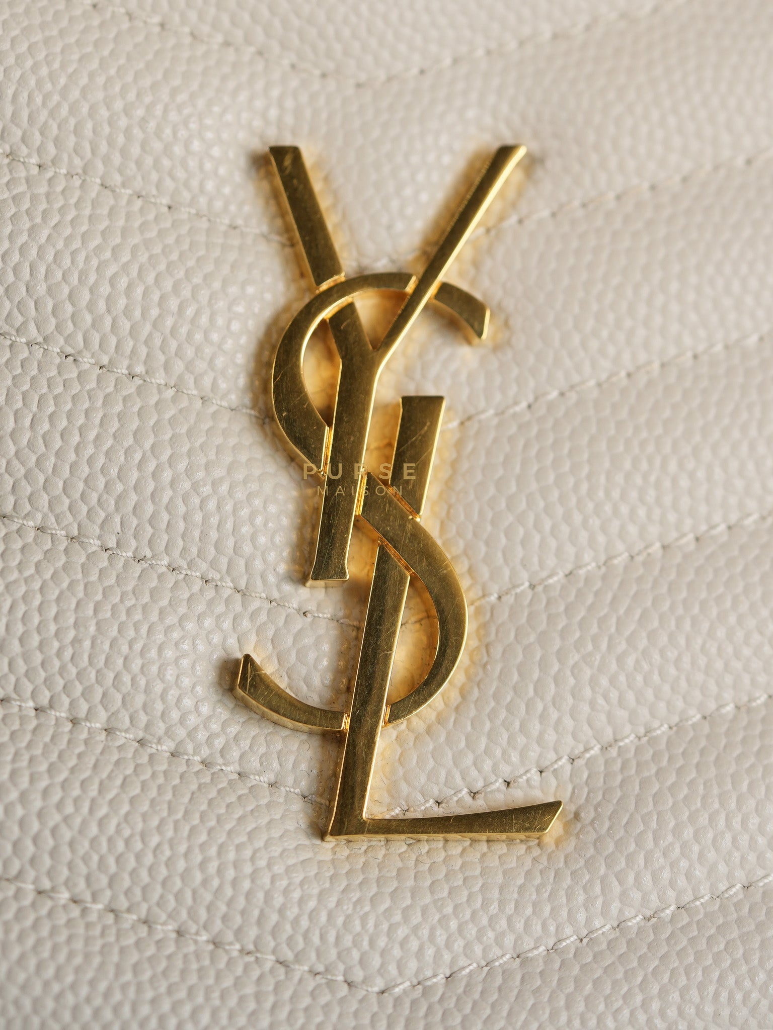 Mini Lou Camera Bag in Crema Soft Quilted Leather & Gold Hardware | Purse Maison Luxury Bags Shop