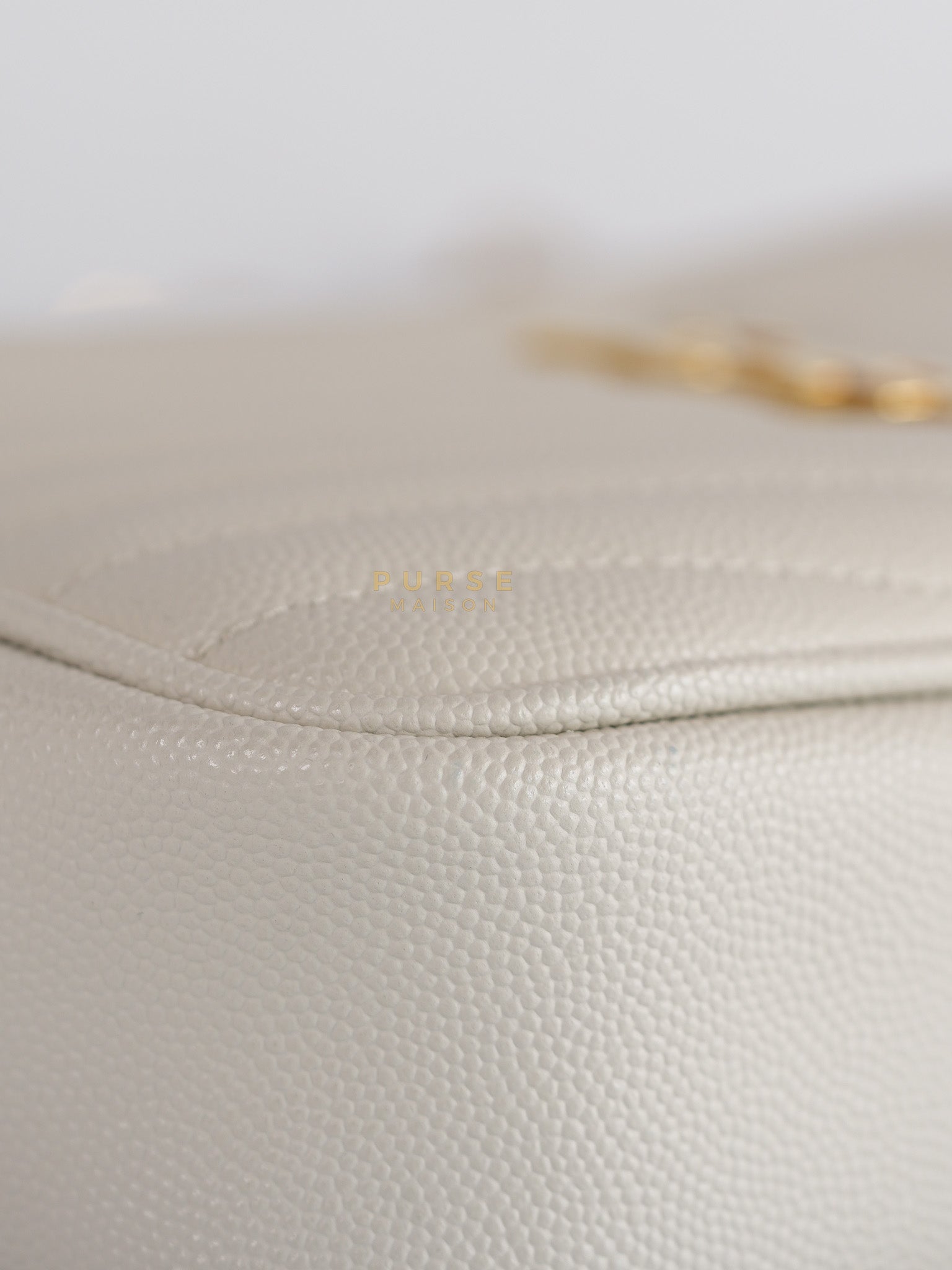 Mini Lou Camera Bag in Crema Soft Quilted Leather & Gold Hardware | Purse Maison Luxury Bags Shop