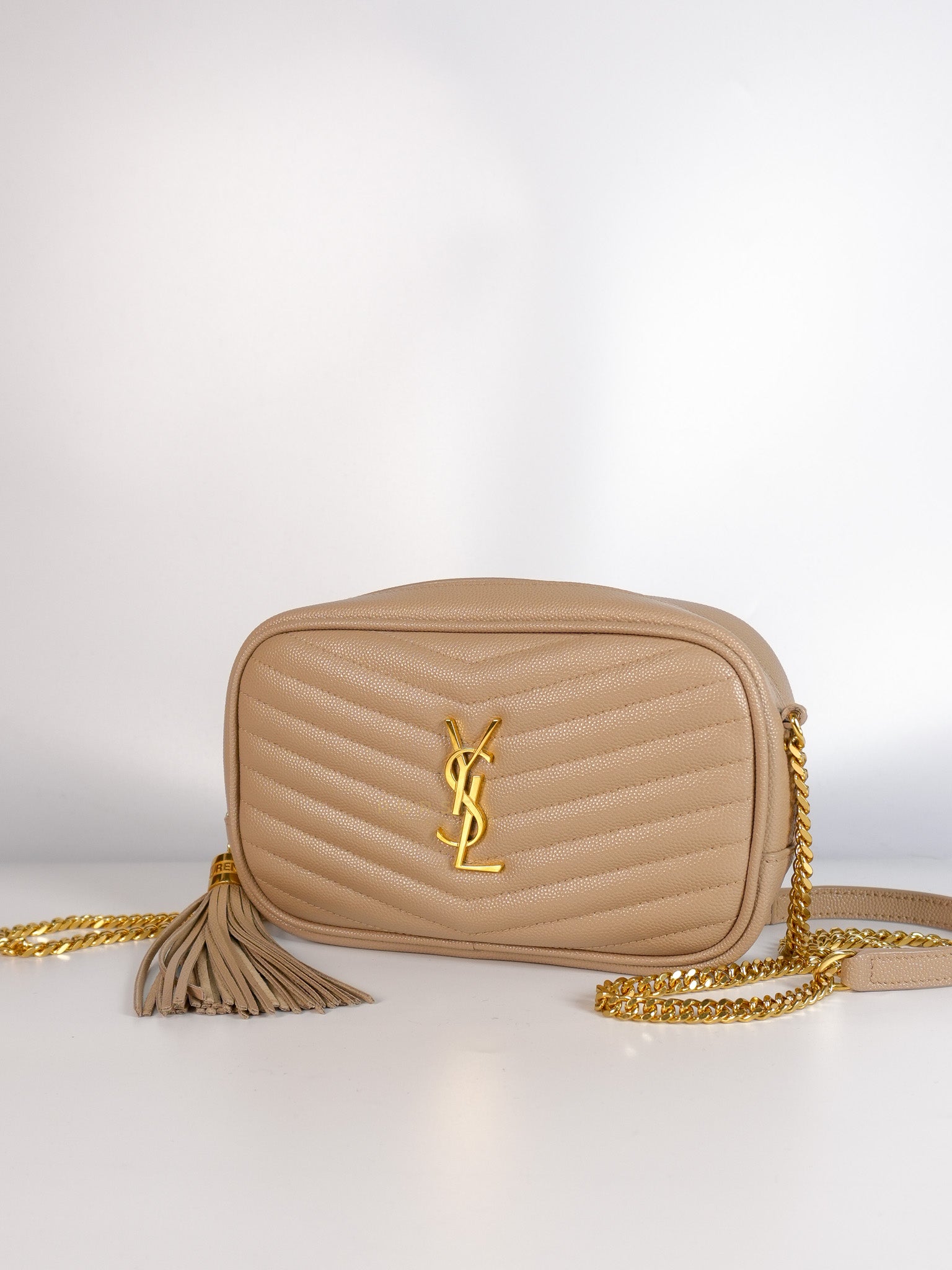Mini Lou Camera Bag in Grain De Poudre Matelasse Monogram Leather | Purse Maison Luxury Bags Shop