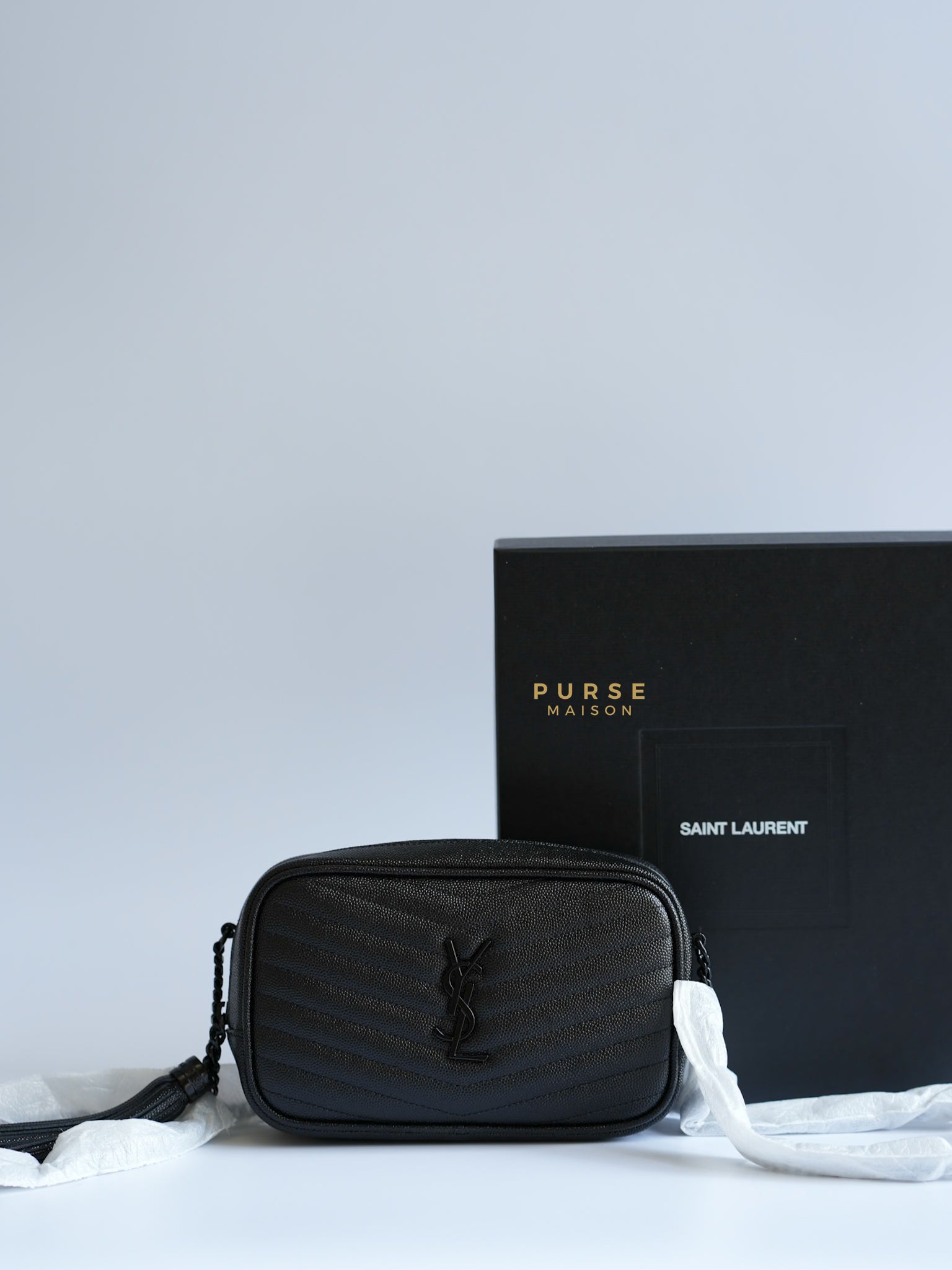 Mini Lou Camera Chain Bag So Black | Purse Maison Luxury Bags Shop