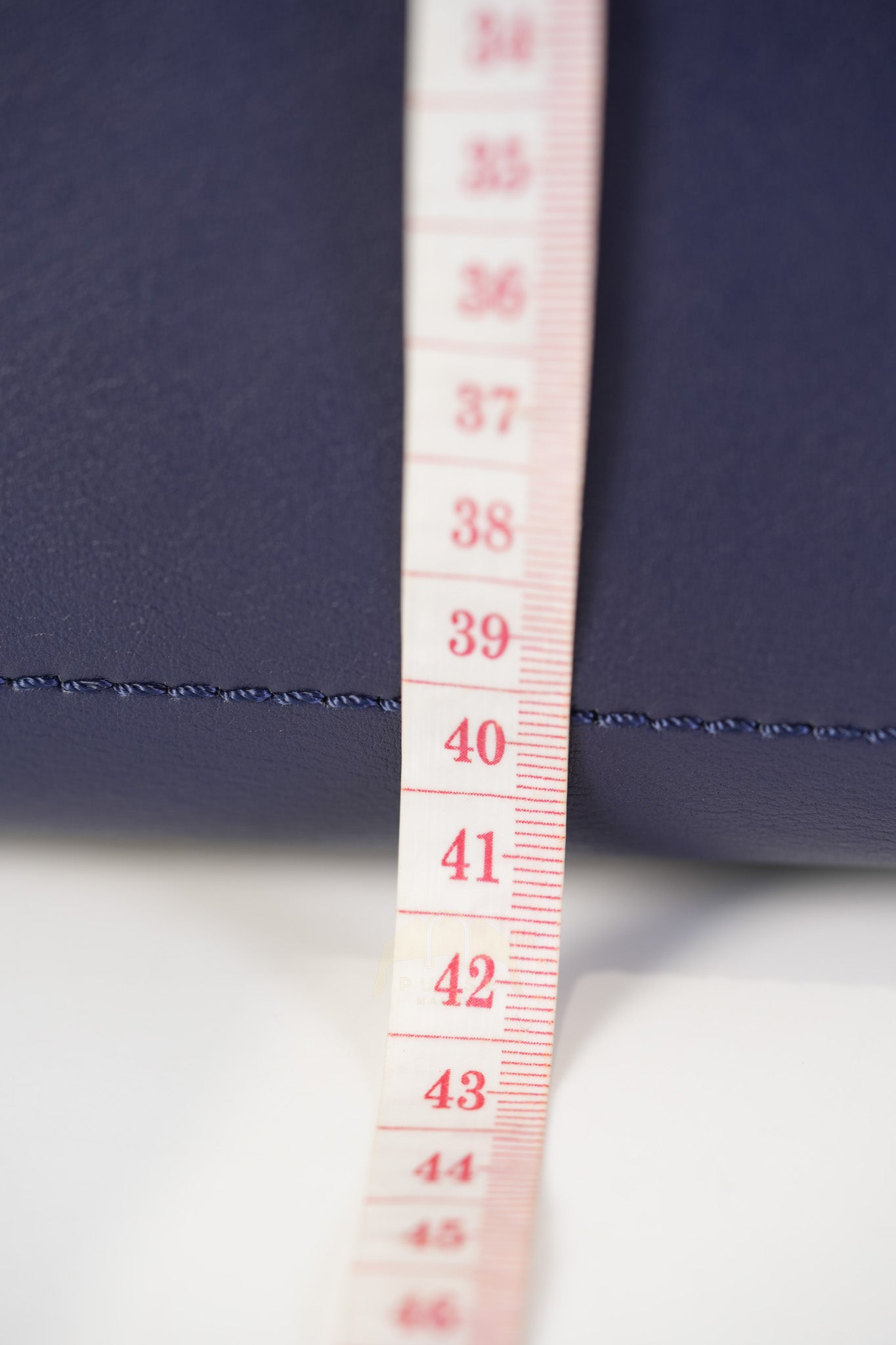 Mini Luggage Tote Bag in Navy Blue Smooth Calfskin Leather | Purse Maison Luxury Bags Shop