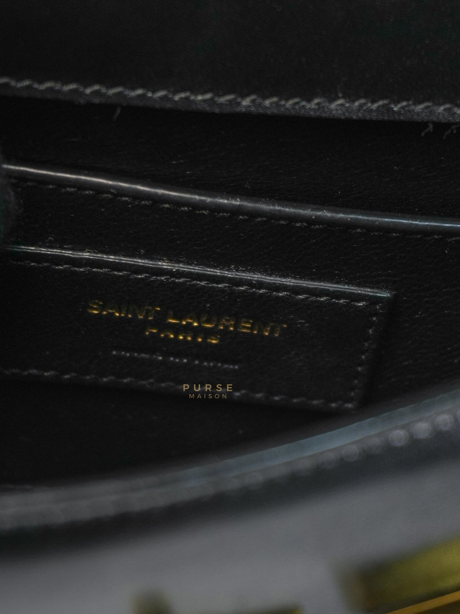 Mini Manhattan Bag in Black Smooth Leather and Gold Hardware | Purse Maison Luxury Bags Shop