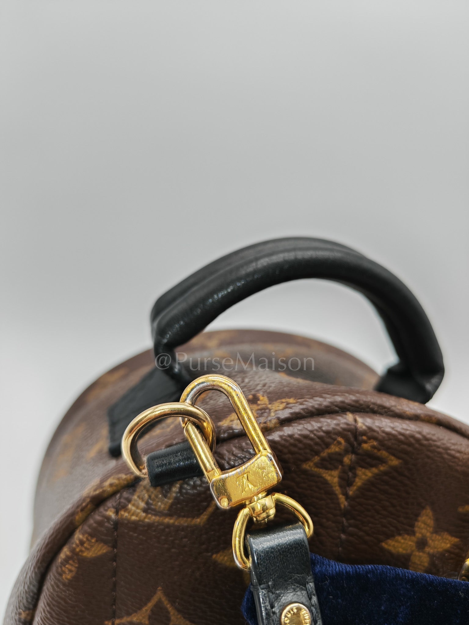 Mini Palm Spring Backpack in Monogram Canvas & Gold Hardware (Datecode: CA1148) | Purse Maison Luxury Bags Shop