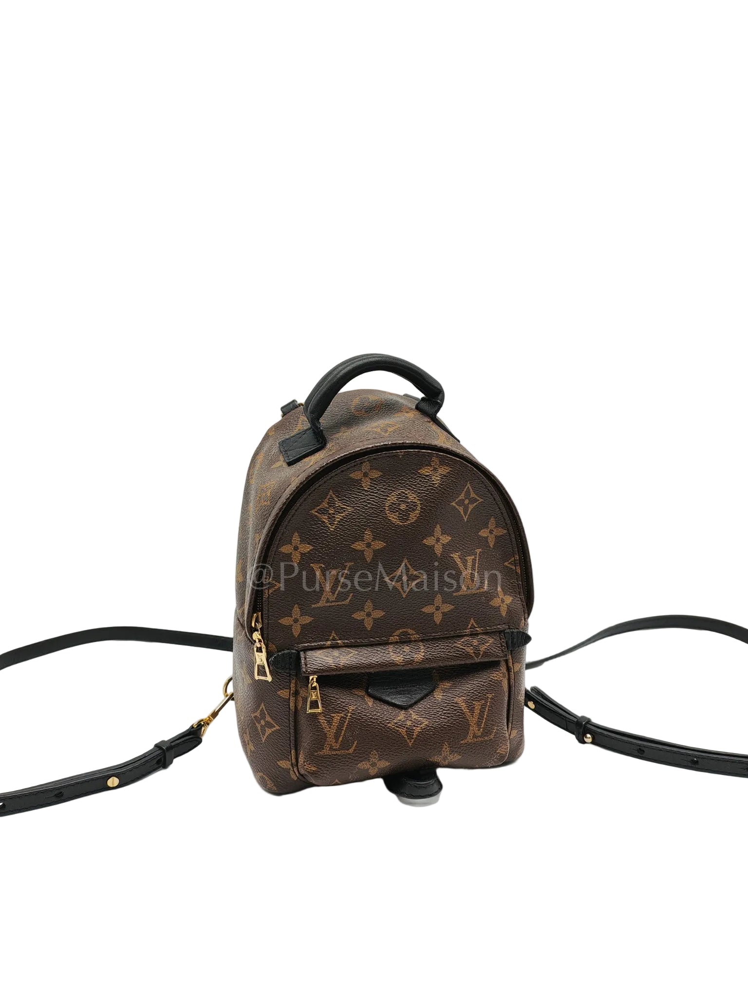 Mini Palm Spring Backpack in Monogram Canvas & Gold Hardware (Datecode: CA1148) | Purse Maison Luxury Bags Shop