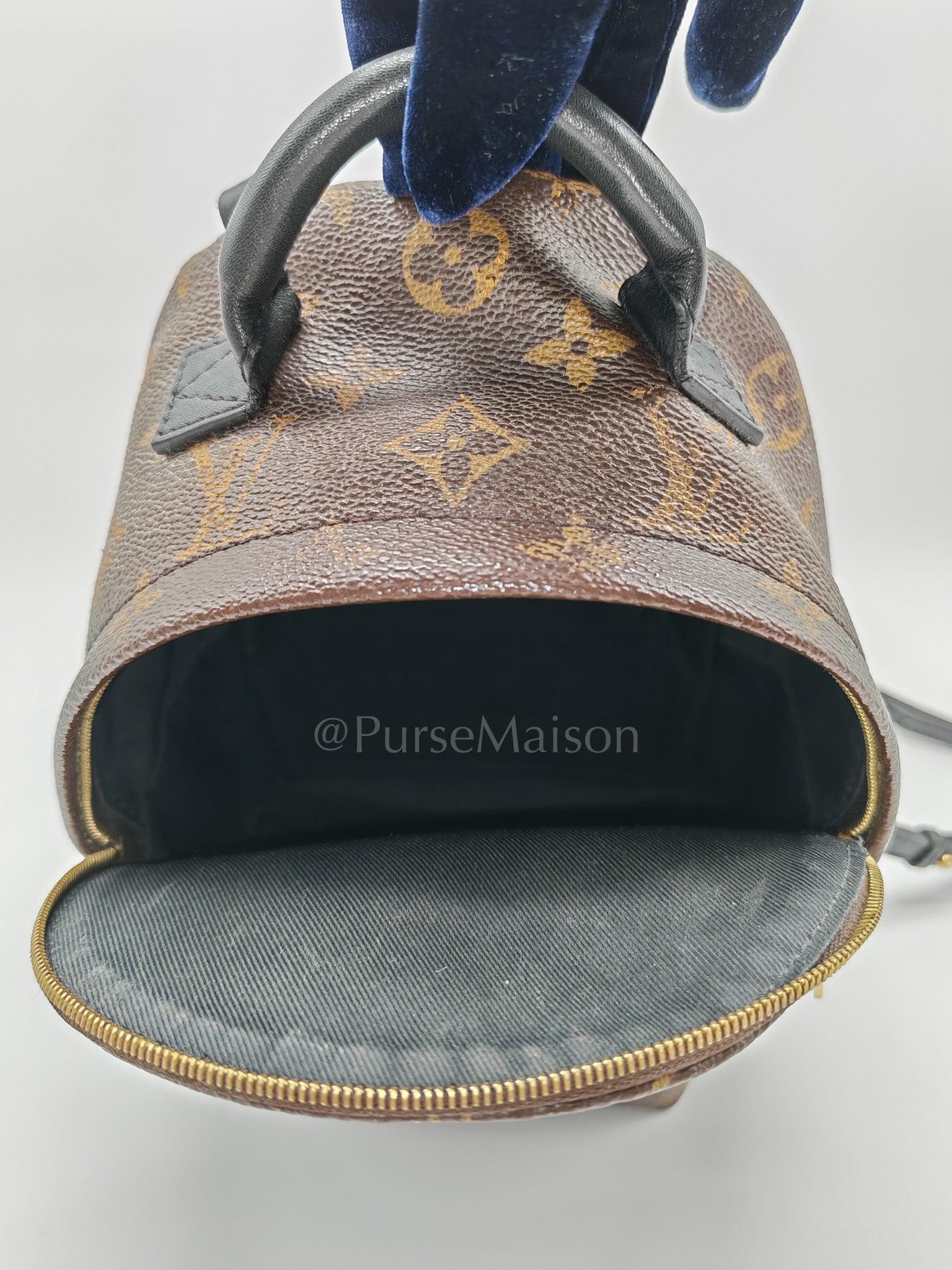 Mini Palm Spring Backpack in Monogram Canvas & Gold Hardware (Datecode: CA1148) | Purse Maison Luxury Bags Shop