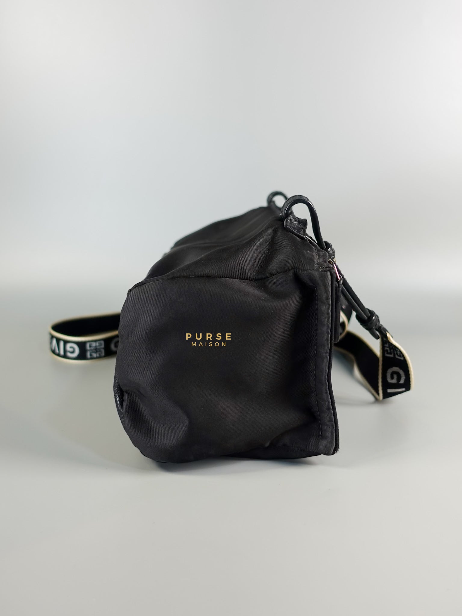 Mini Pandora Bag in Black Nylon | Purse Maison Luxury Bags Shop