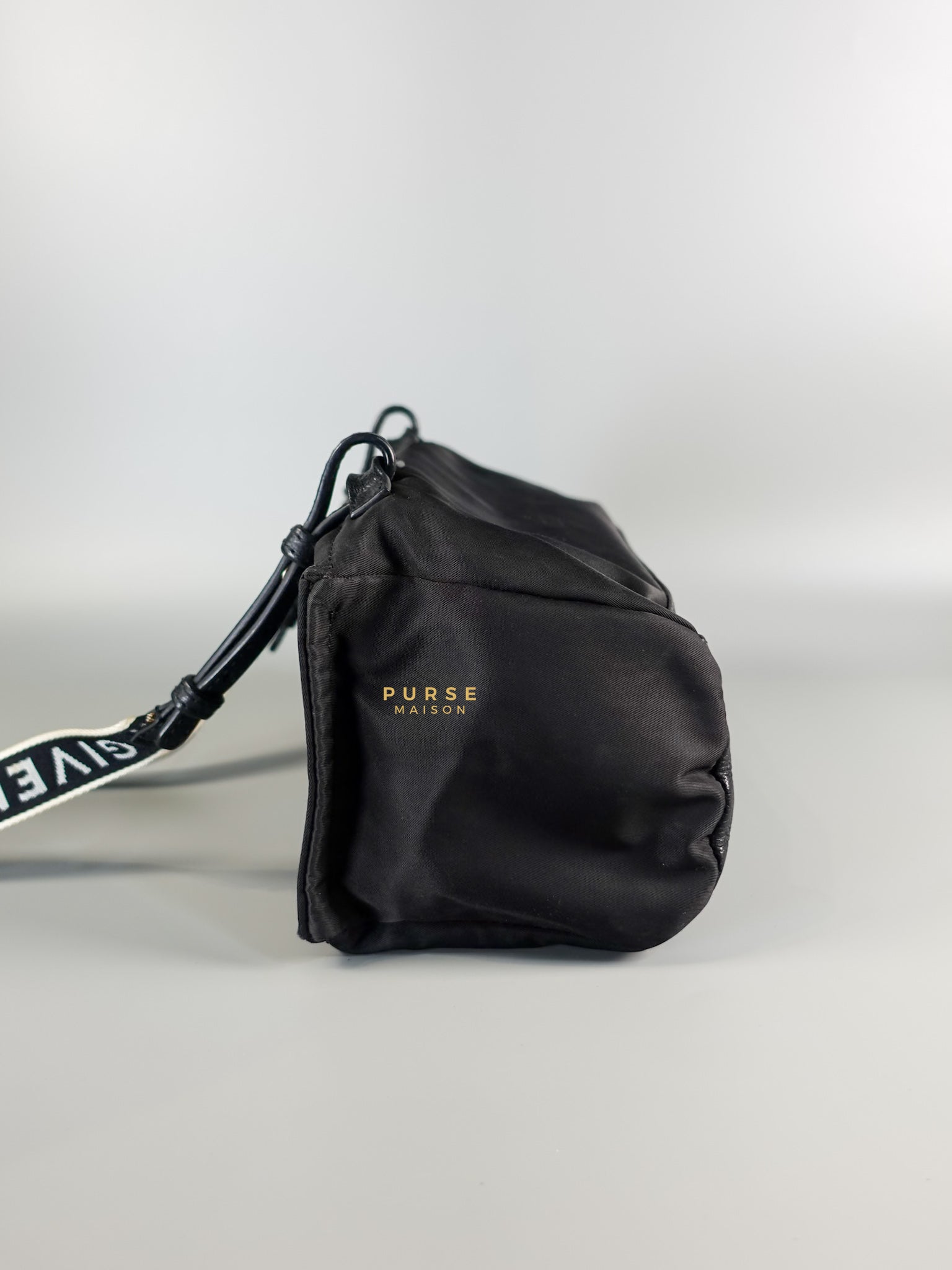 Mini Pandora Bag in Black Nylon | Purse Maison Luxury Bags Shop