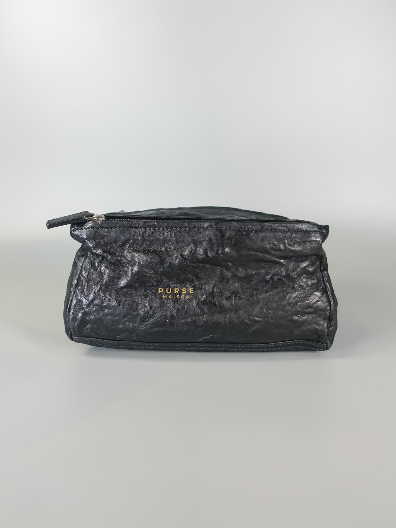 Mini Pandora Bag in Black Sheep Skin Leather | Purse Maison Luxury Bags Shop