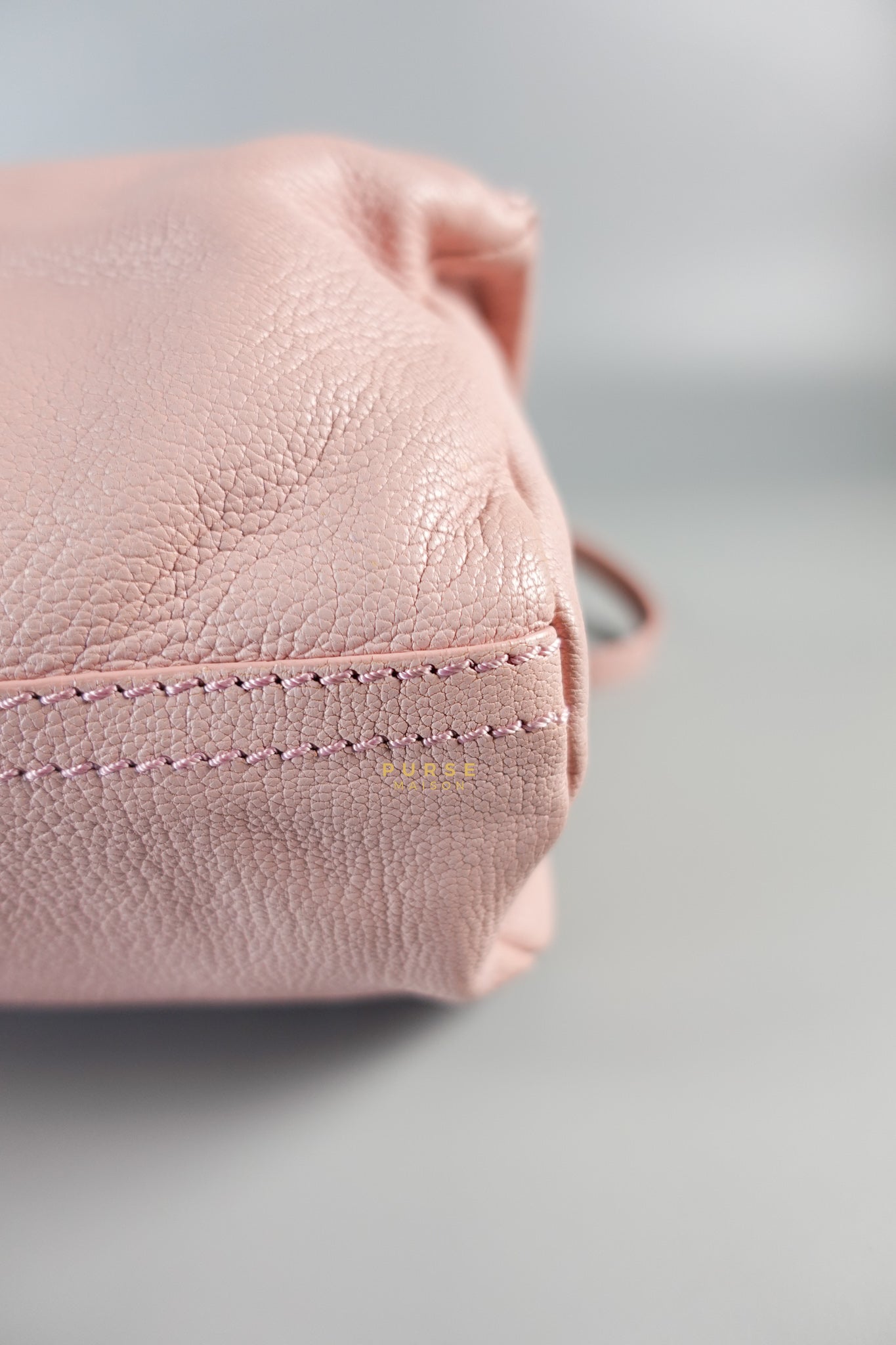 Mini Pandora Bag in Light Pink Goat Leather | Purse Maison Luxury Bags Shop