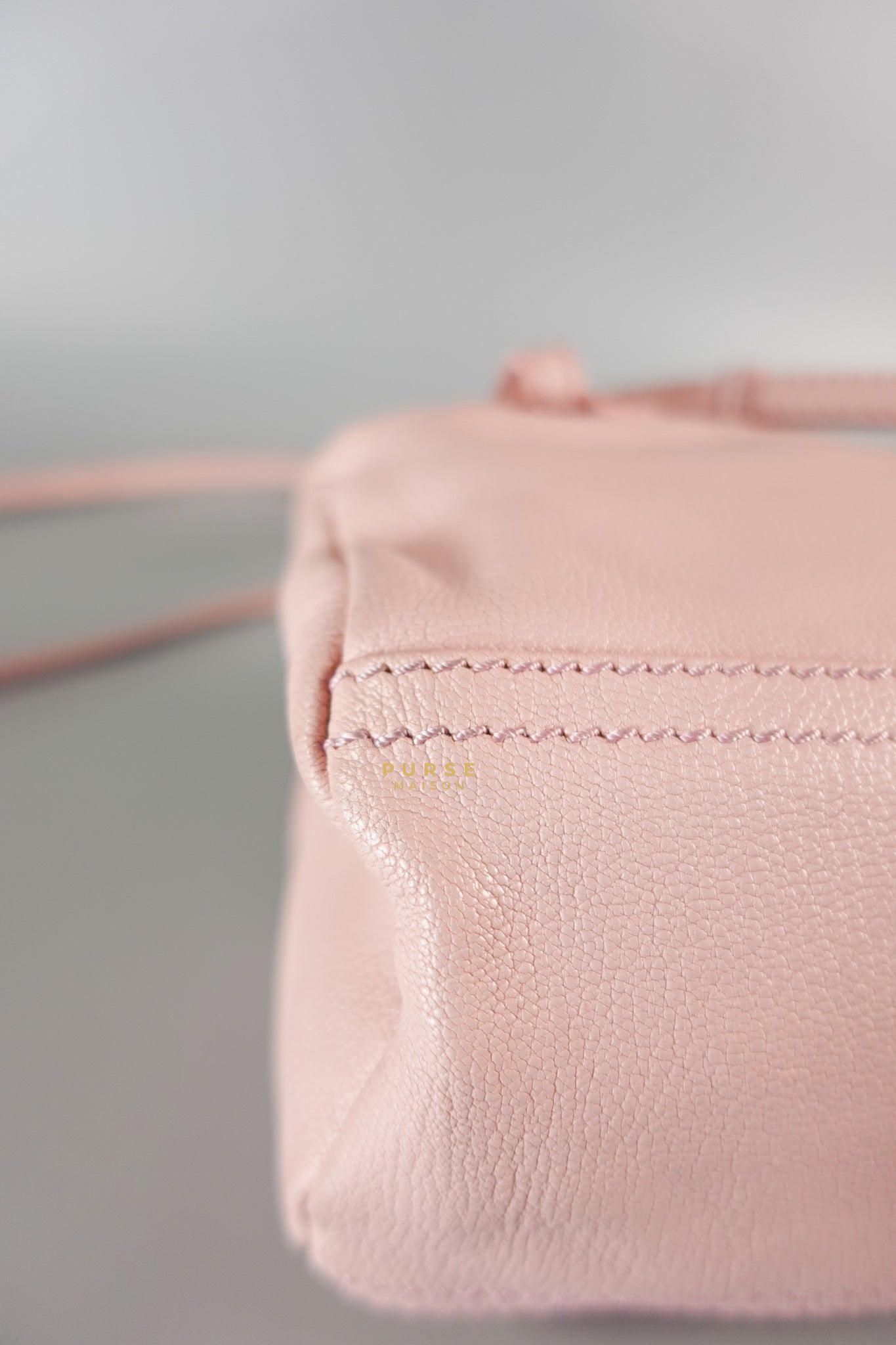 Mini Pandora Bag in Light Pink Goat Leather | Purse Maison Luxury Bags Shop