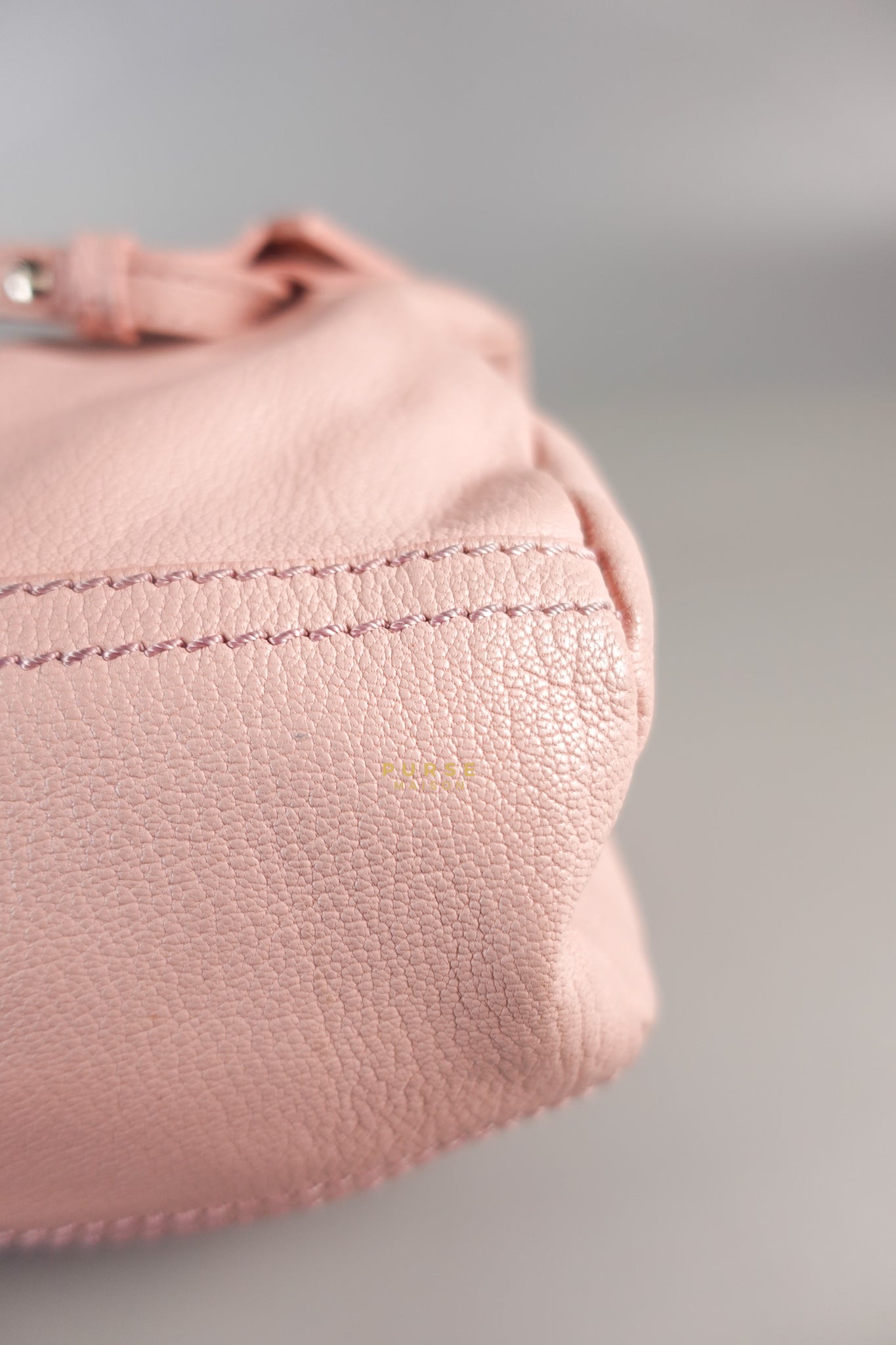 Mini Pandora Bag in Light Pink Goat Leather | Purse Maison Luxury Bags Shop