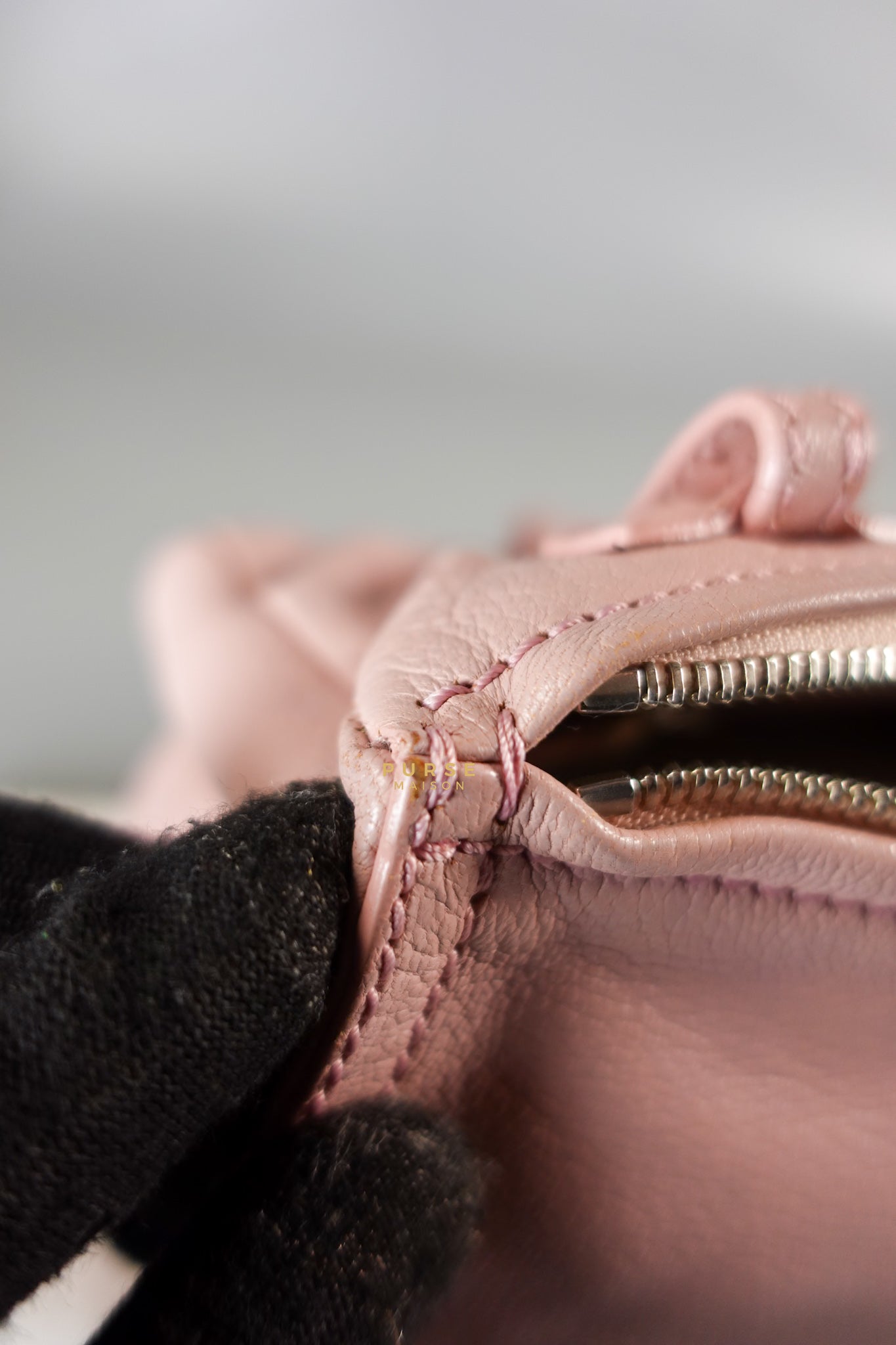 Mini Pandora Bag in Light Pink Goat Leather | Purse Maison Luxury Bags Shop