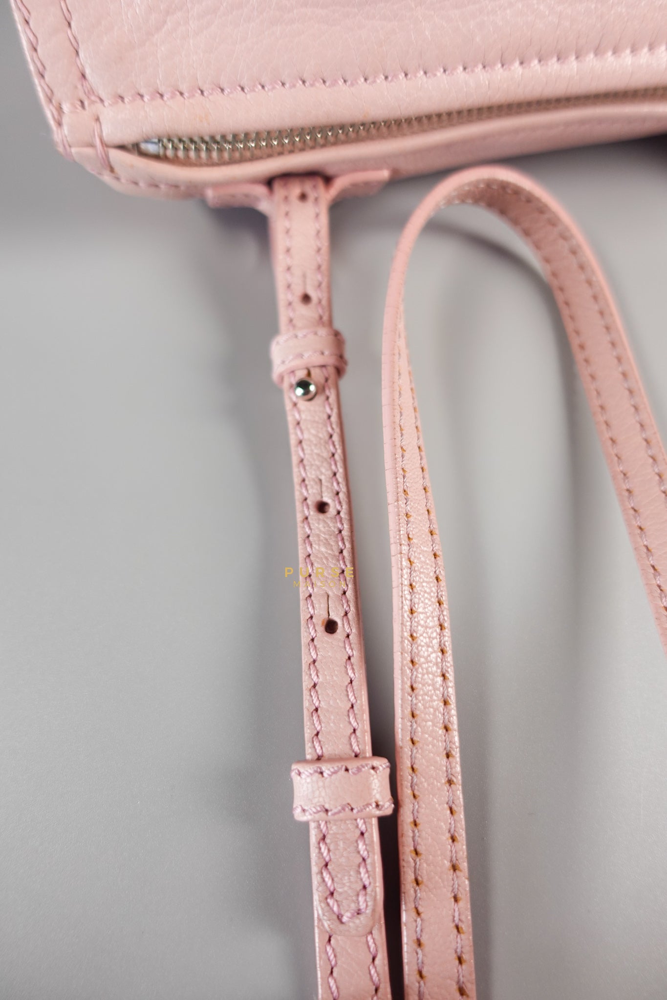 Mini Pandora Bag in Light Pink Goat Leather | Purse Maison Luxury Bags Shop