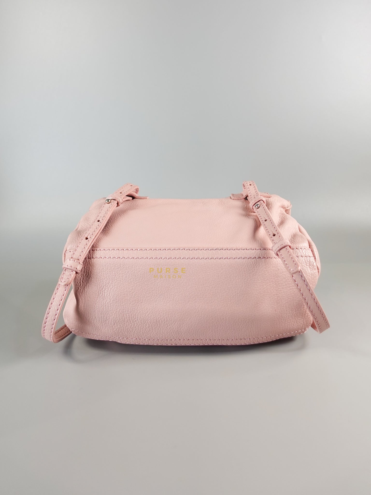 Mini Pandora Bag in Light Pink Goat Leather | Purse Maison Luxury Bags Shop