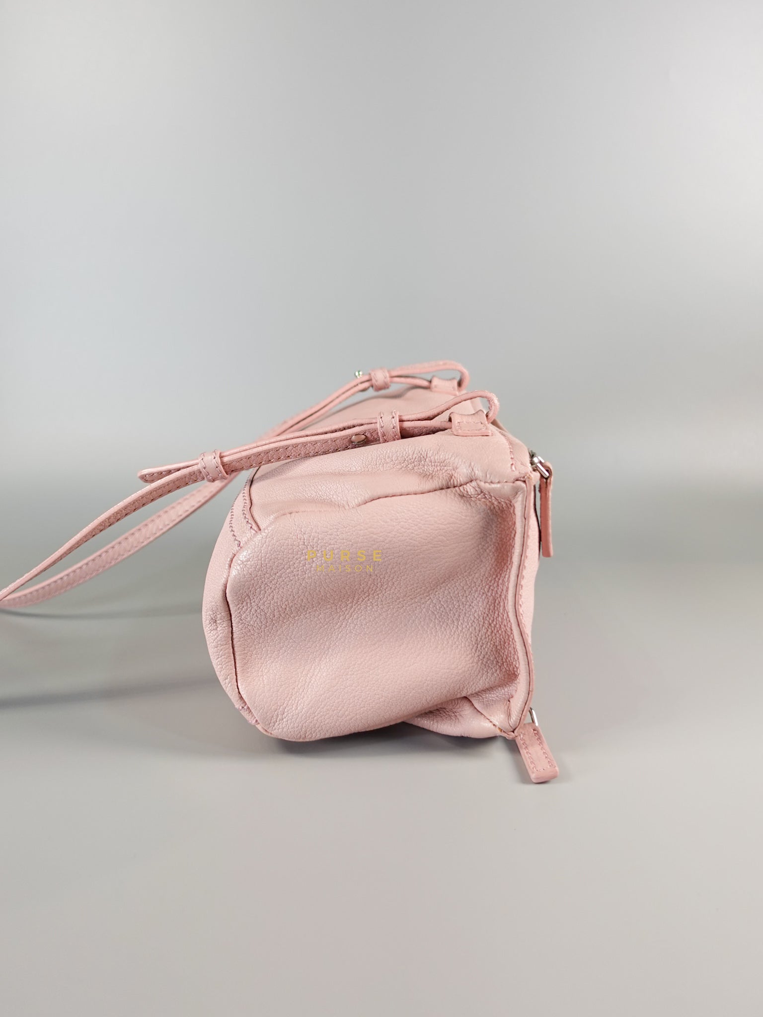 Mini Pandora Bag in Light Pink Goat Leather | Purse Maison Luxury Bags Shop