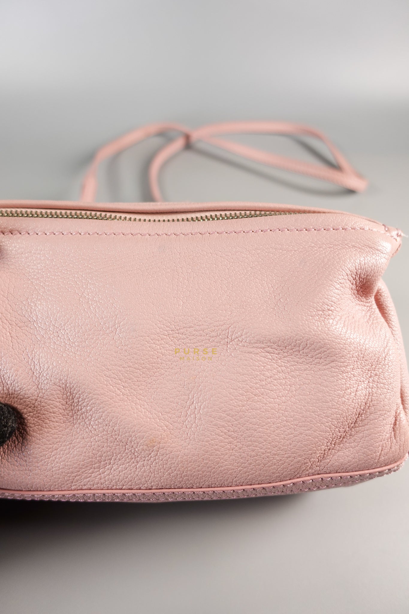 Mini Pandora Bag in Light Pink Goat Leather | Purse Maison Luxury Bags Shop