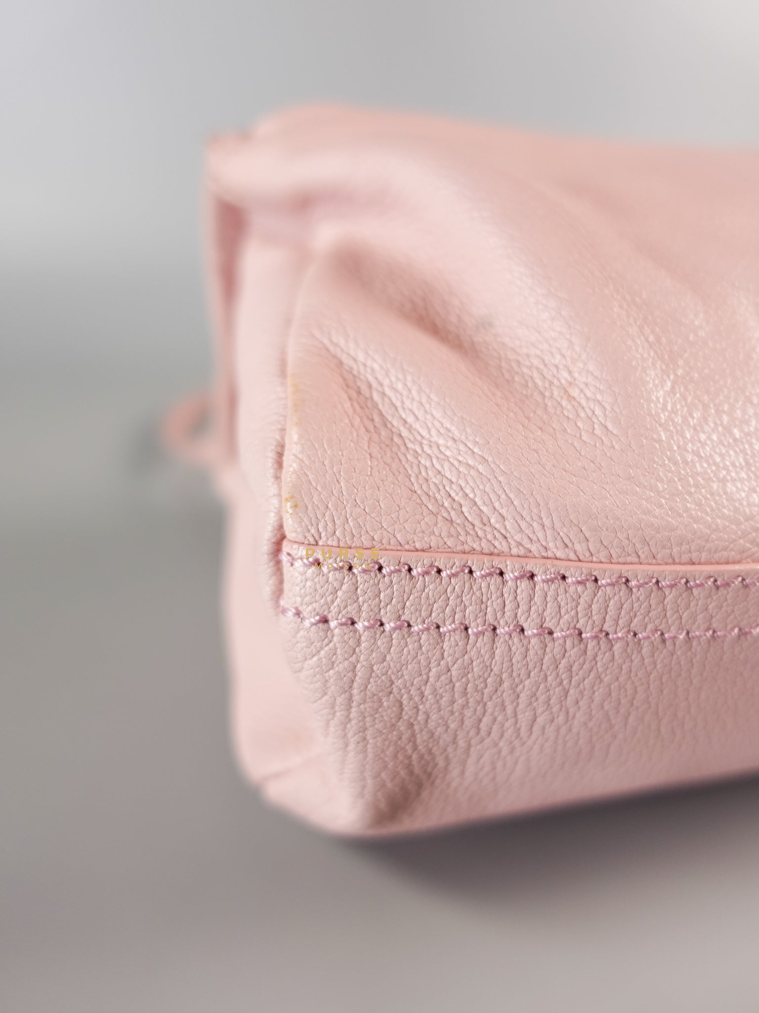 Mini Pandora Bag in Light Pink Goat Leather | Purse Maison Luxury Bags Shop