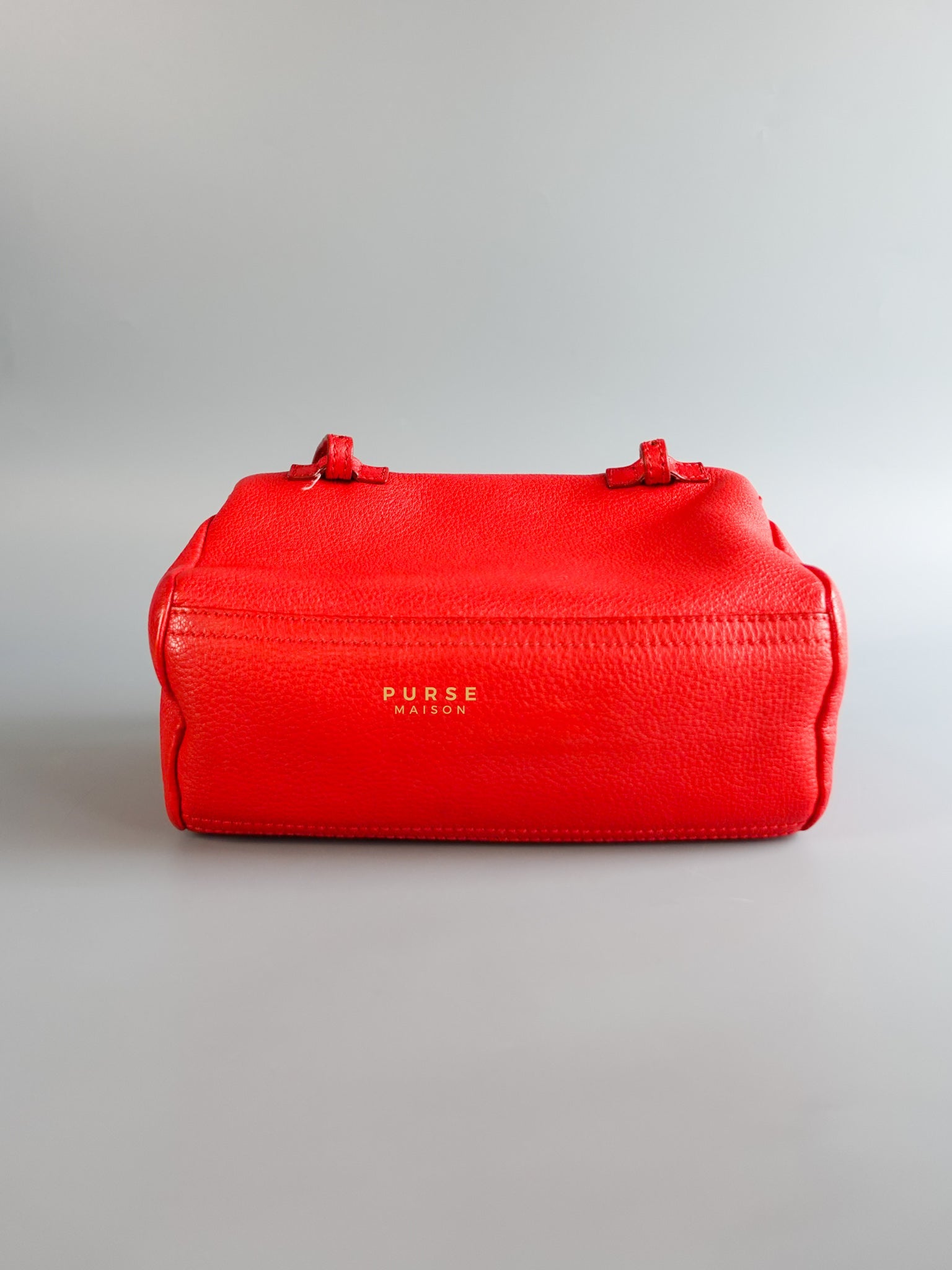 Mini Pandora Bag in Red Leather | Purse Maison Luxury Bags Shop