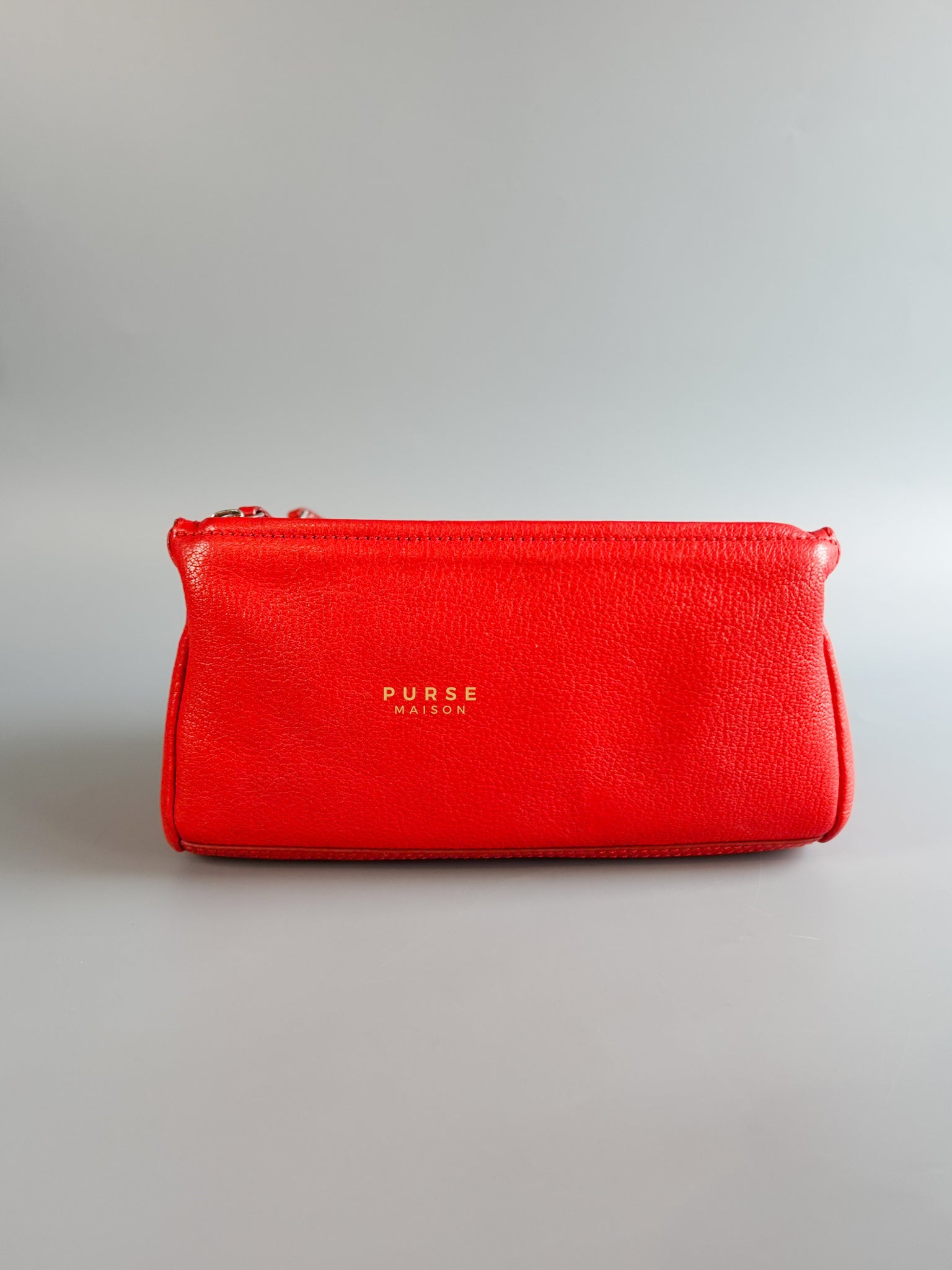 Mini Pandora Bag in Red Leather | Purse Maison Luxury Bags Shop