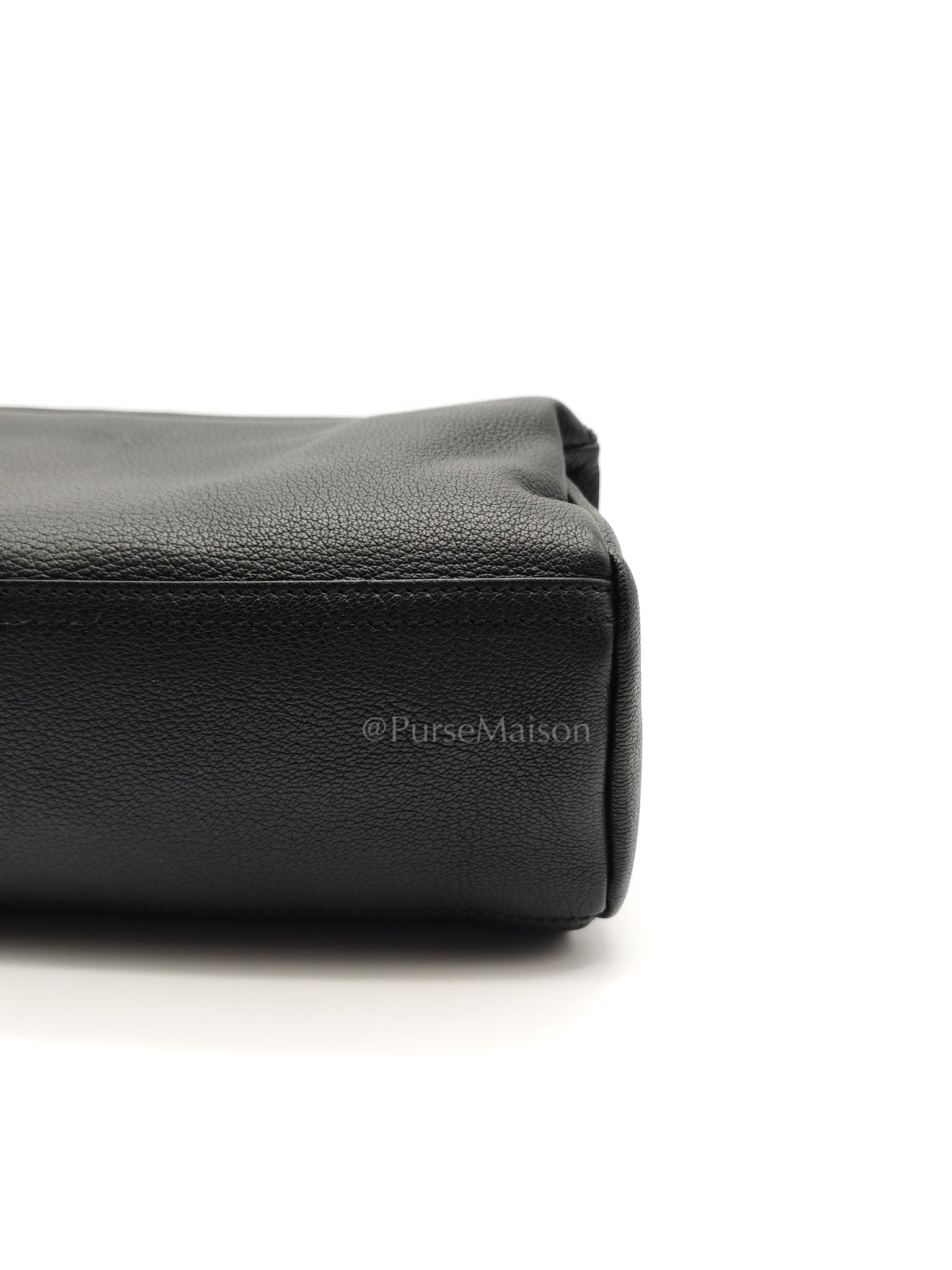 Mini Pandora in Black Grained Calfskin Leather Crossbody Bag | Purse Maison Luxury Bags Shop