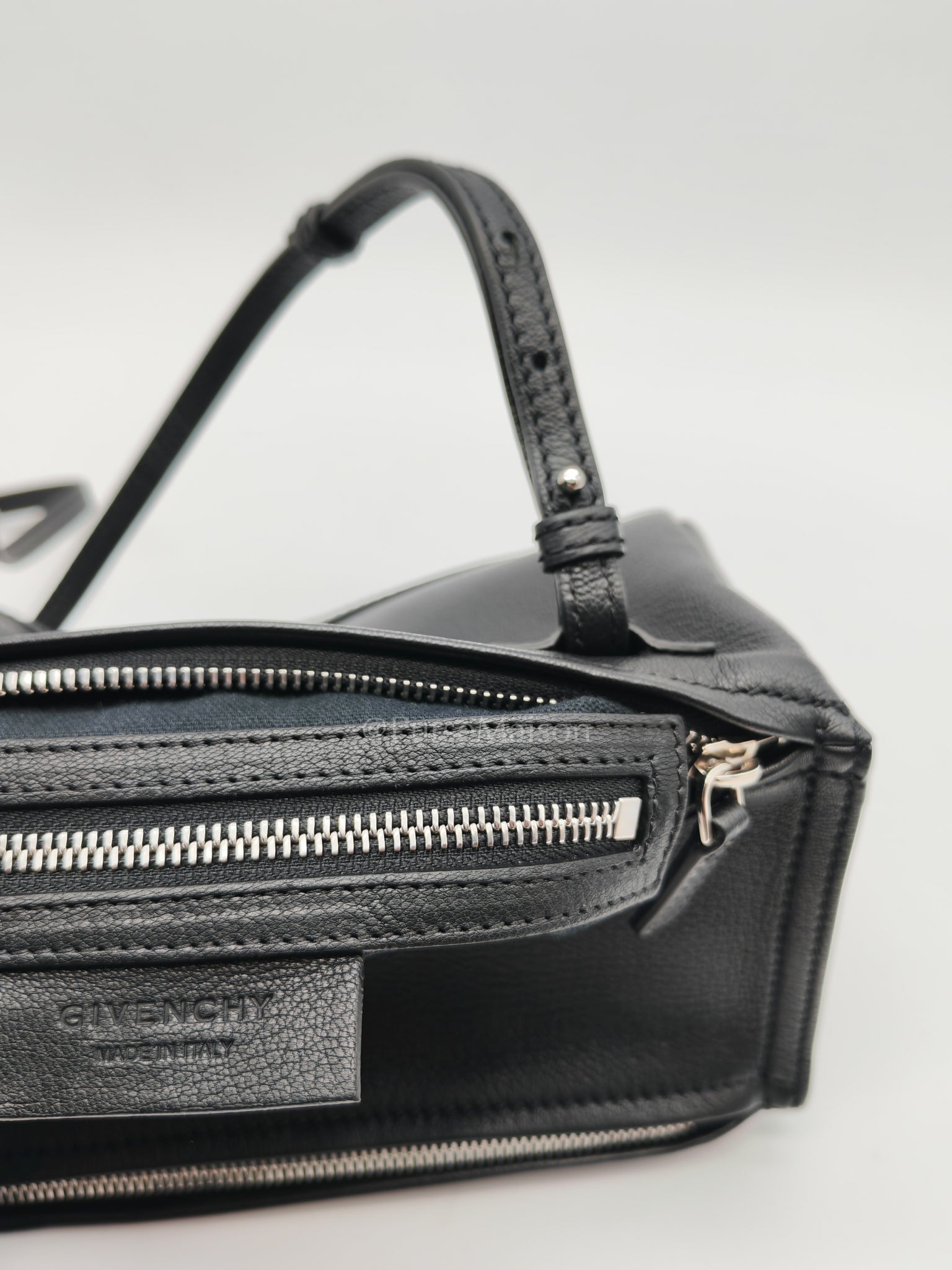 Mini Pandora in Black Grained Calfskin Leather Crossbody Bag | Purse Maison Luxury Bags Shop