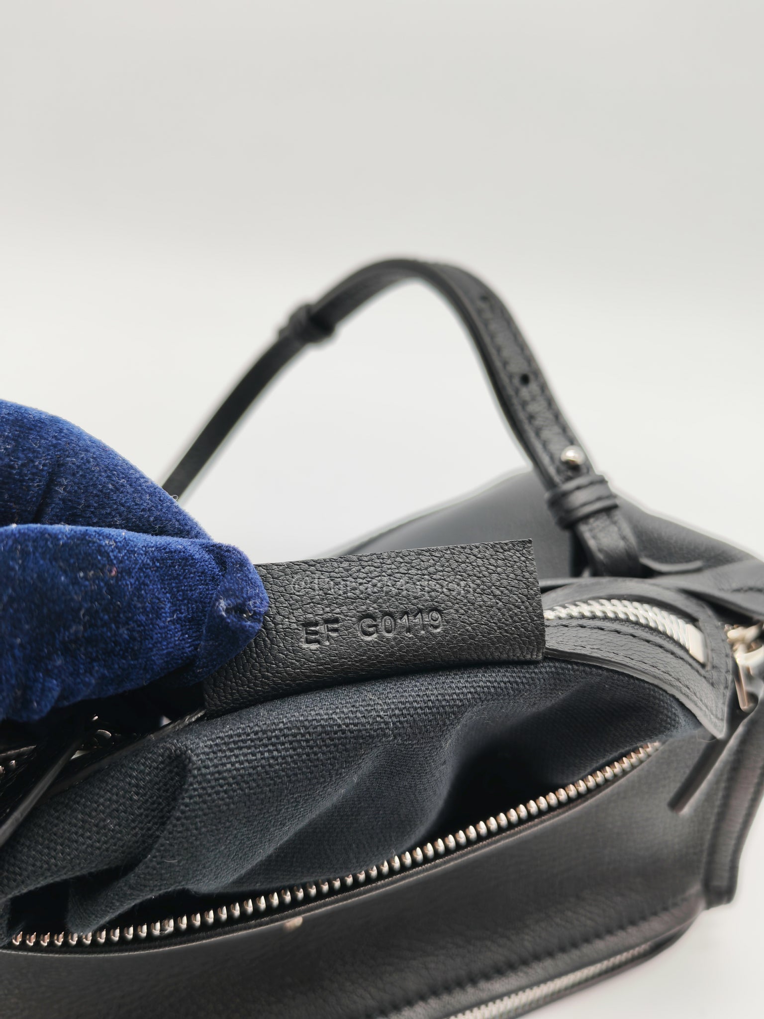 Mini Pandora in Black Grained Calfskin Leather Crossbody Bag | Purse Maison Luxury Bags Shop