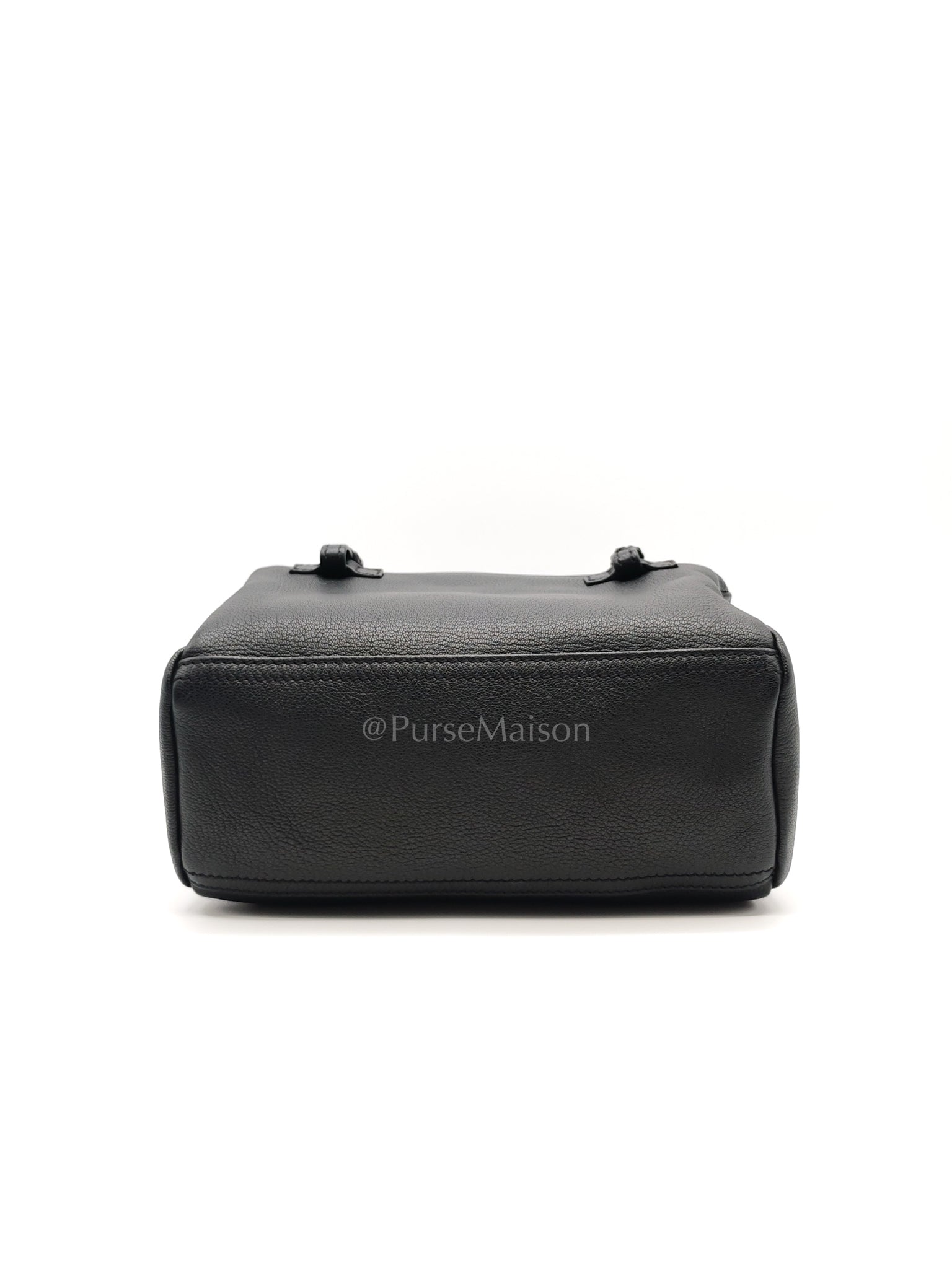 Mini Pandora in Black Grained Calfskin Leather Crossbody Bag | Purse Maison Luxury Bags Shop