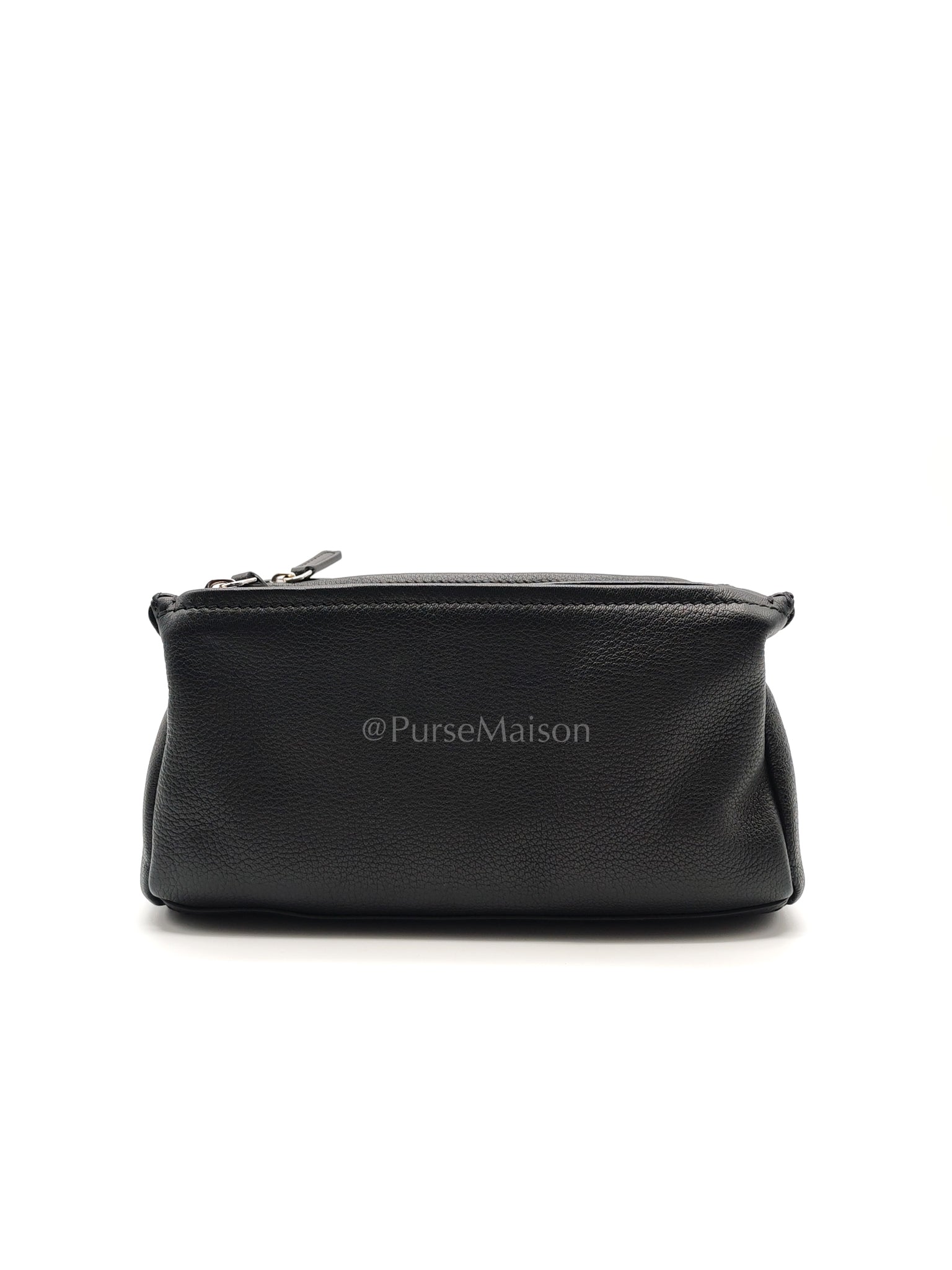 Mini Pandora in Black Grained Calfskin Leather Crossbody Bag | Purse Maison Luxury Bags Shop