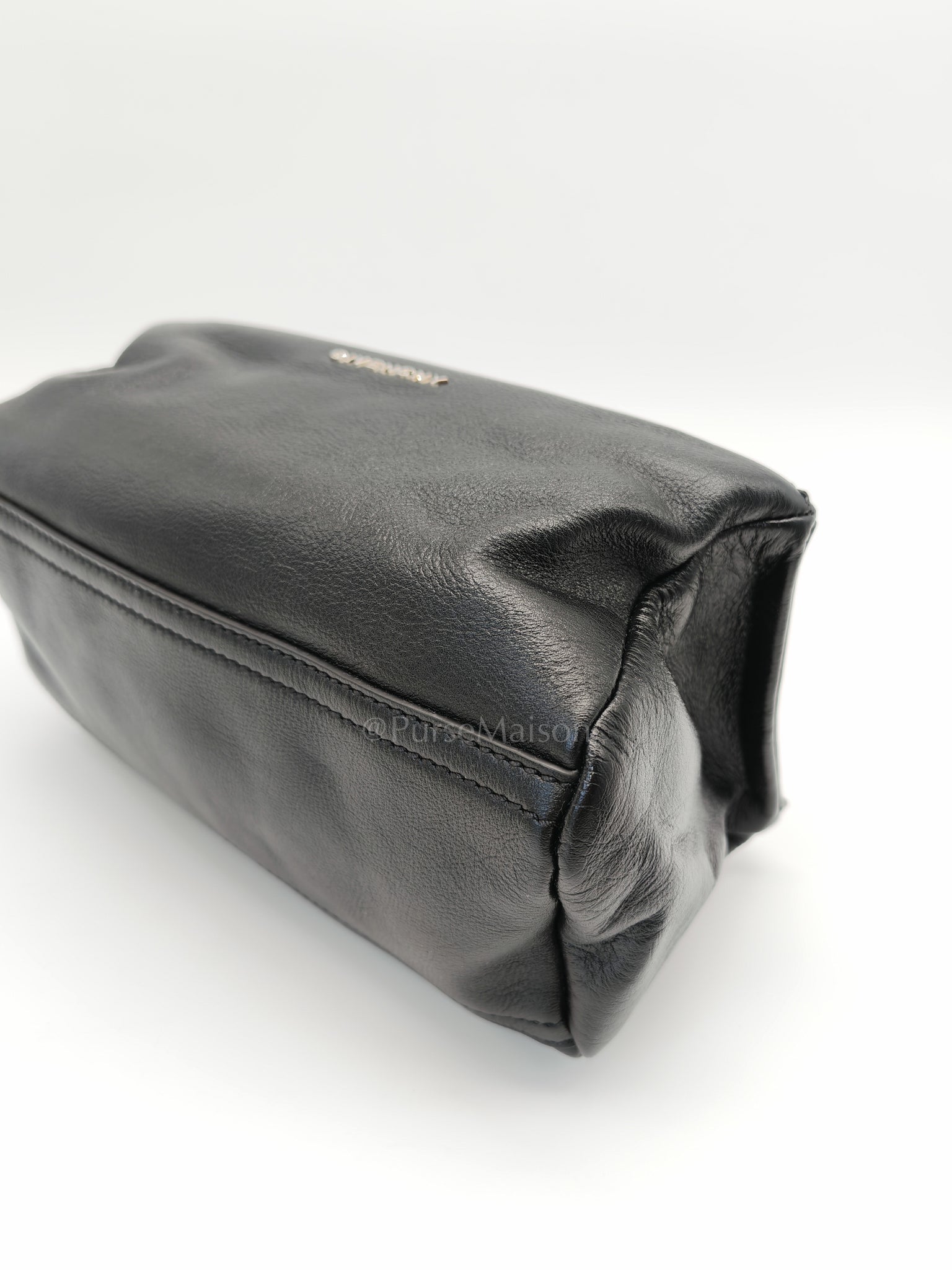 Mini Pandora in Black Soft Calfskin Leather Crossbody Bag | Purse Maison Luxury Bags Shop