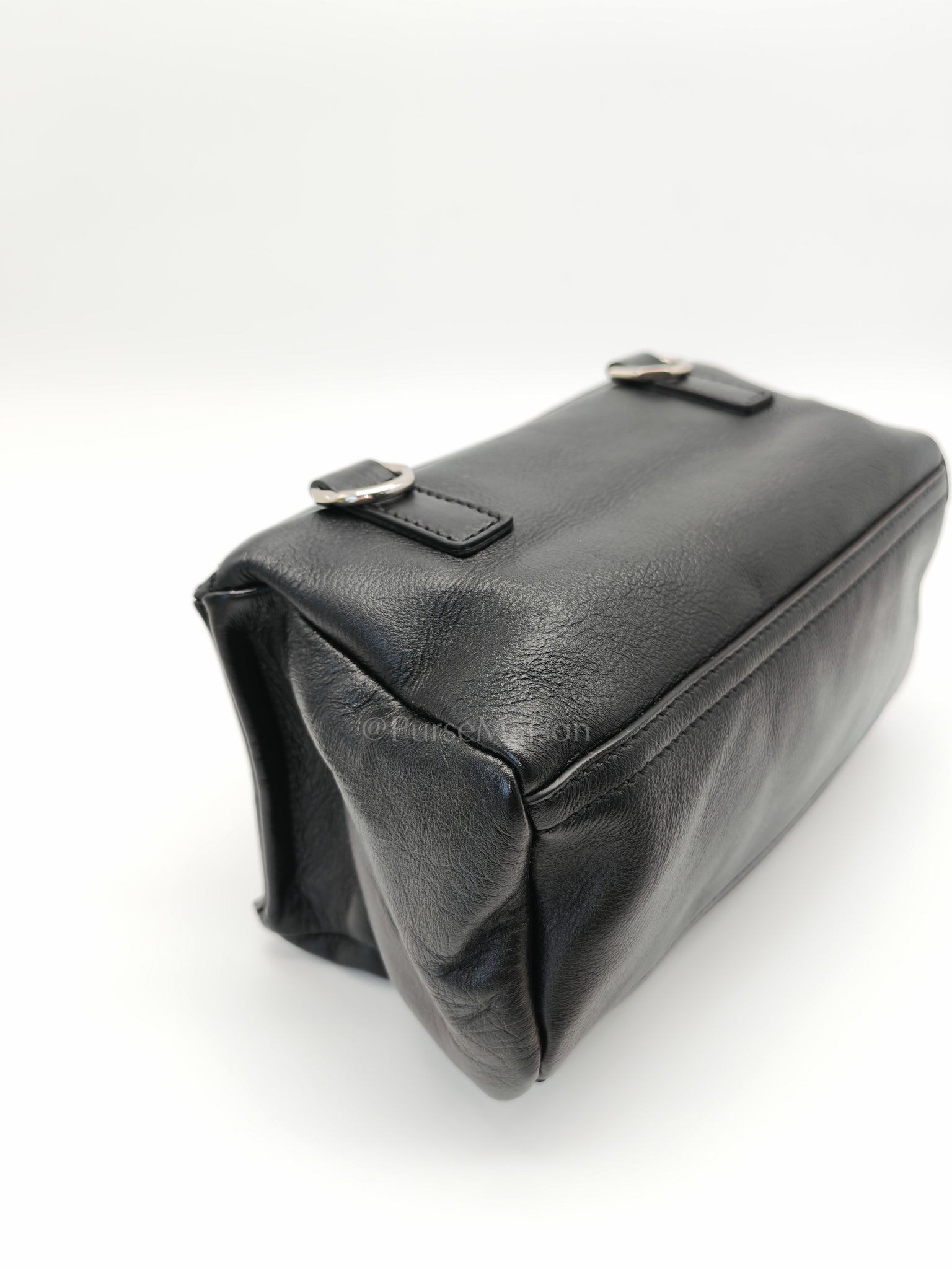 Mini Pandora in Black Soft Calfskin Leather Crossbody Bag | Purse Maison Luxury Bags Shop