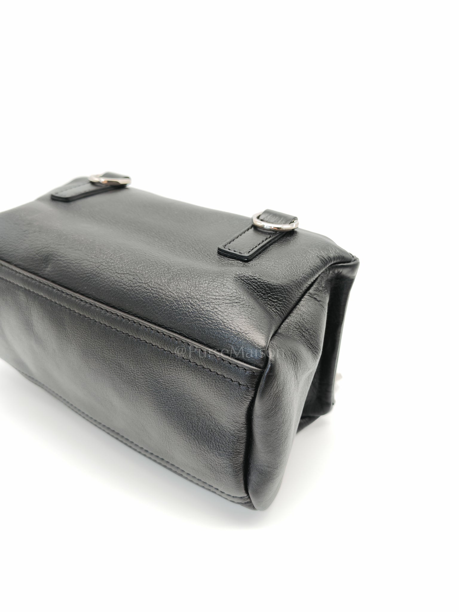 Mini Pandora in Black Soft Calfskin Leather Crossbody Bag | Purse Maison Luxury Bags Shop