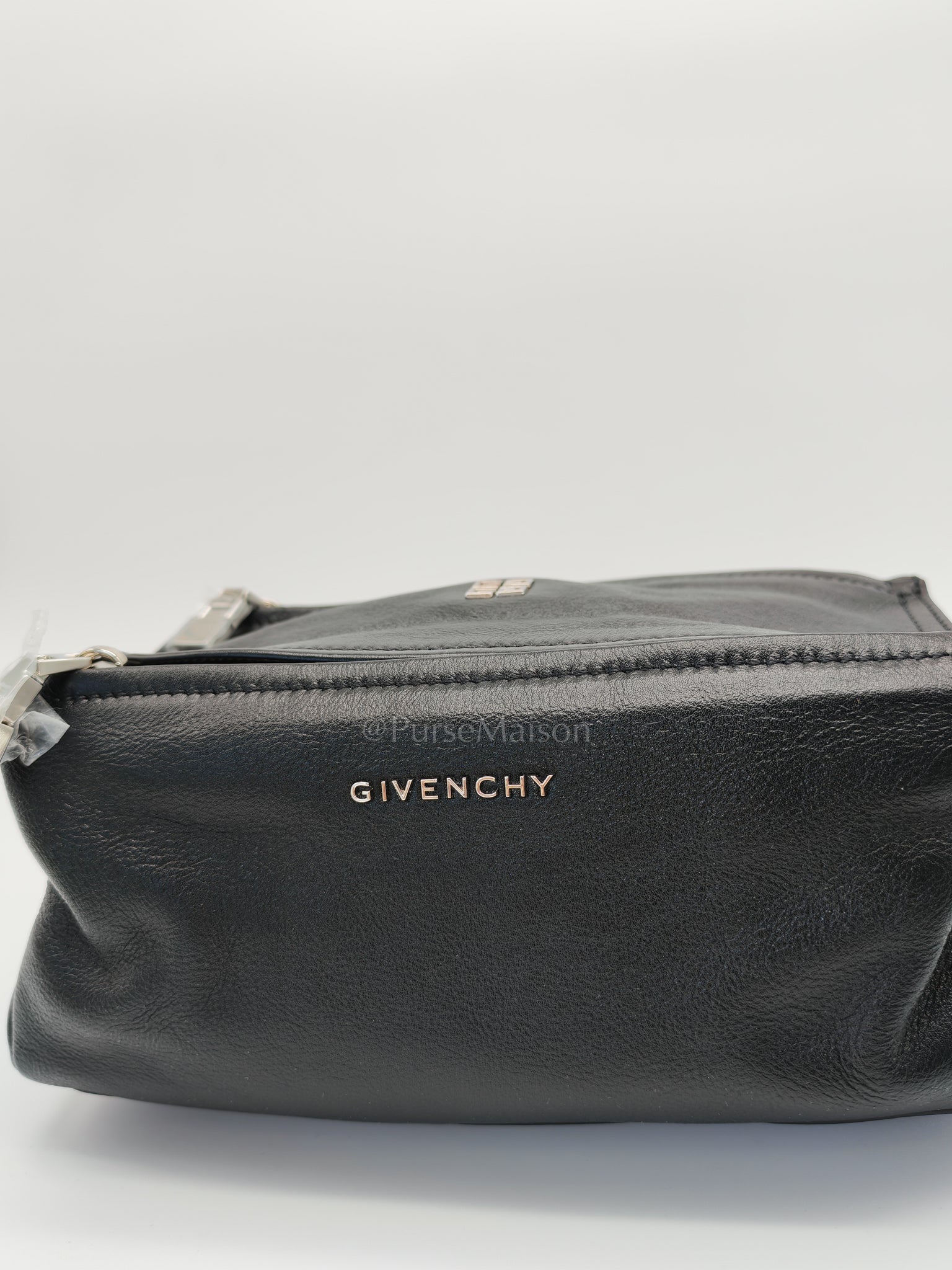 Mini Pandora in Black Soft Calfskin Leather Crossbody Bag | Purse Maison Luxury Bags Shop