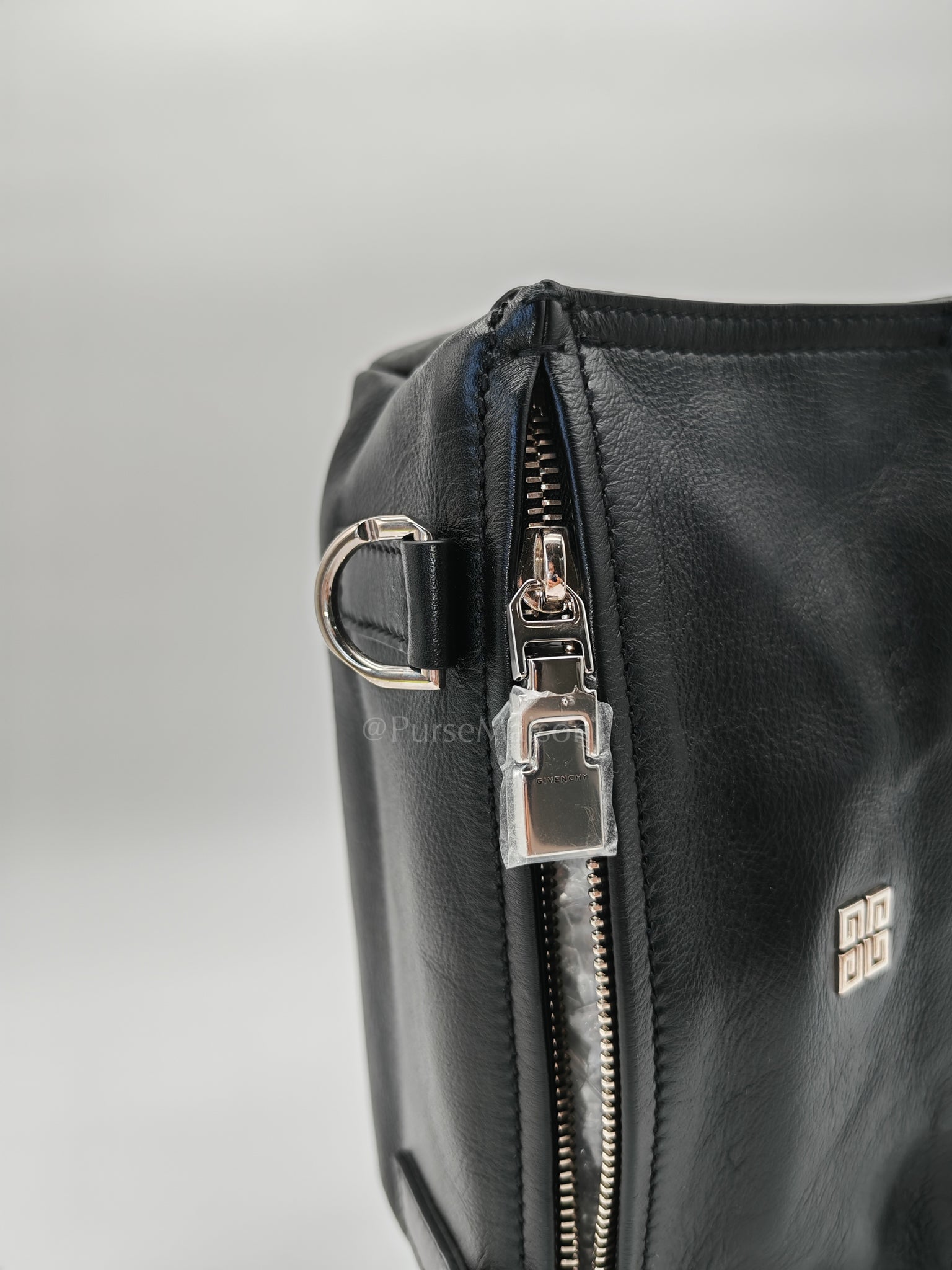 Mini Pandora in Black Soft Calfskin Leather Crossbody Bag | Purse Maison Luxury Bags Shop
