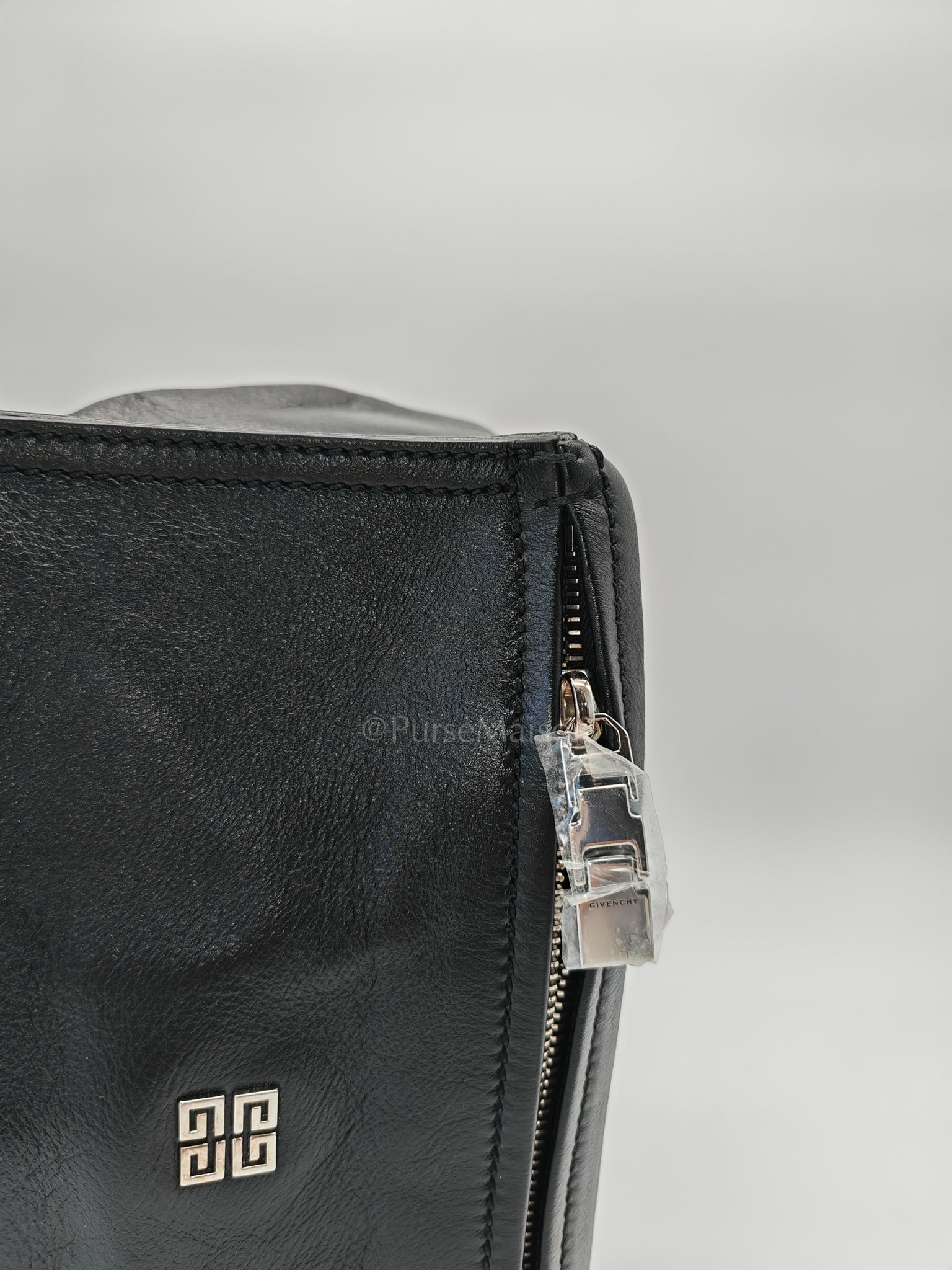 Mini Pandora in Black Soft Calfskin Leather Crossbody Bag | Purse Maison Luxury Bags Shop