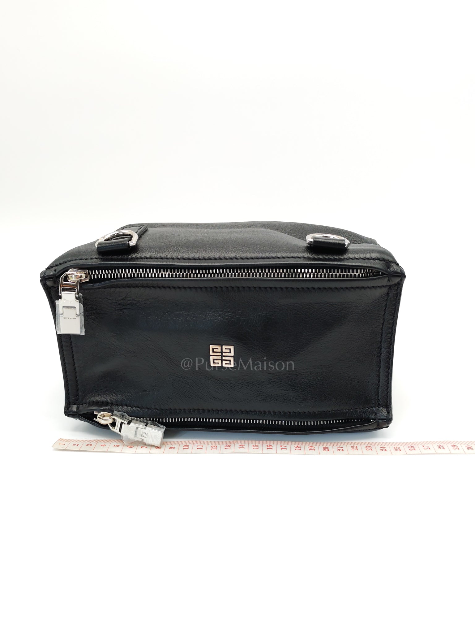 Mini Pandora in Black Soft Calfskin Leather Crossbody Bag | Purse Maison Luxury Bags Shop