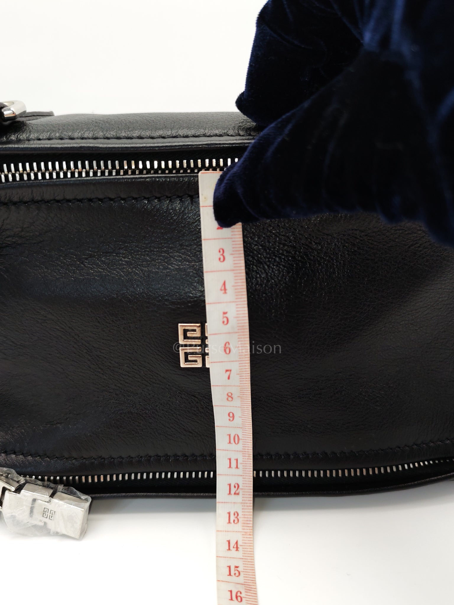 Mini Pandora in Black Soft Calfskin Leather Crossbody Bag | Purse Maison Luxury Bags Shop