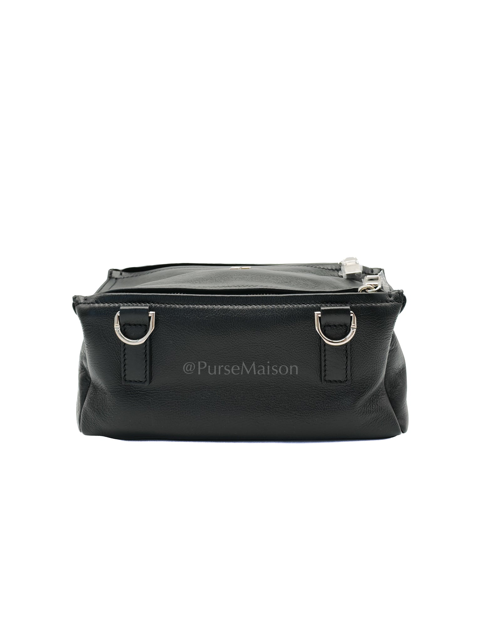 Mini Pandora in Black Soft Calfskin Leather Crossbody Bag | Purse Maison Luxury Bags Shop