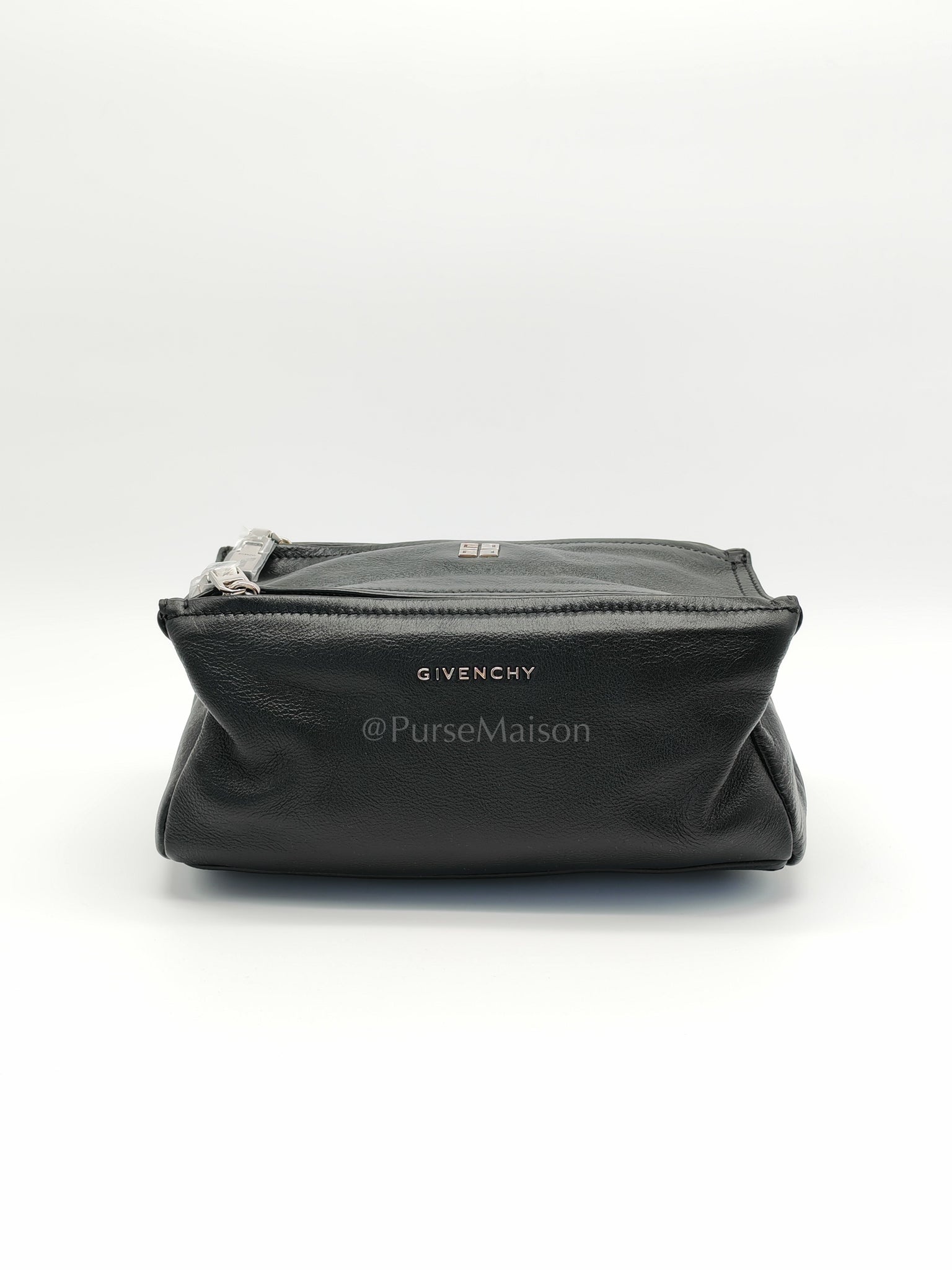 Mini Pandora in Black Soft Calfskin Leather Crossbody Bag | Purse Maison Luxury Bags Shop