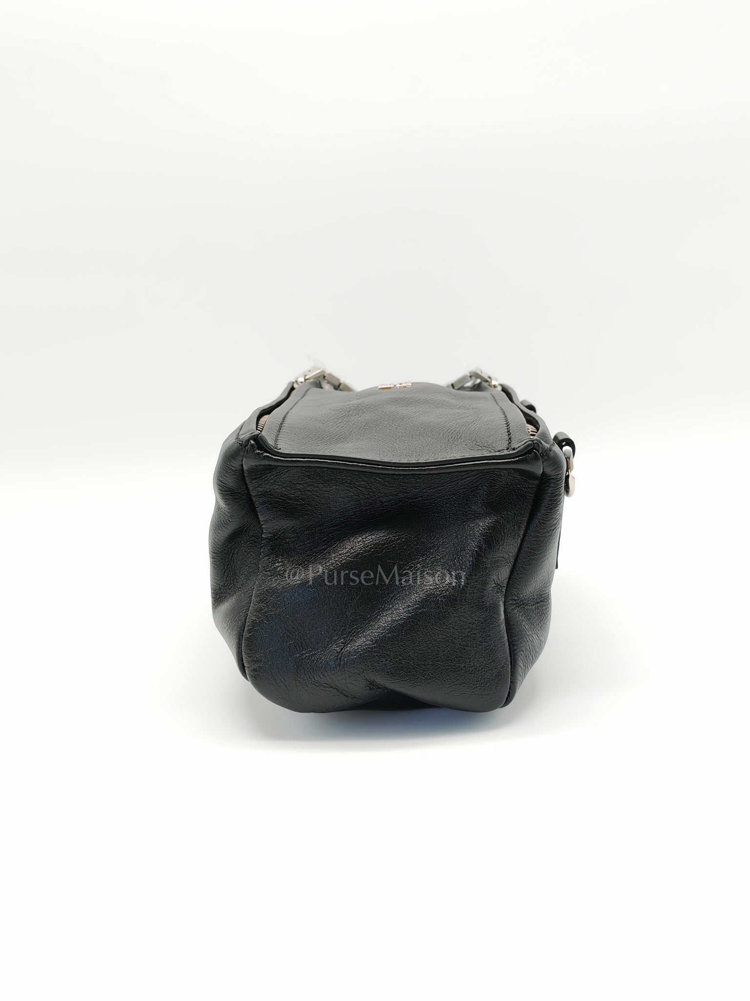 Mini Pandora in Black Soft Calfskin Leather Crossbody Bag | Purse Maison Luxury Bags Shop