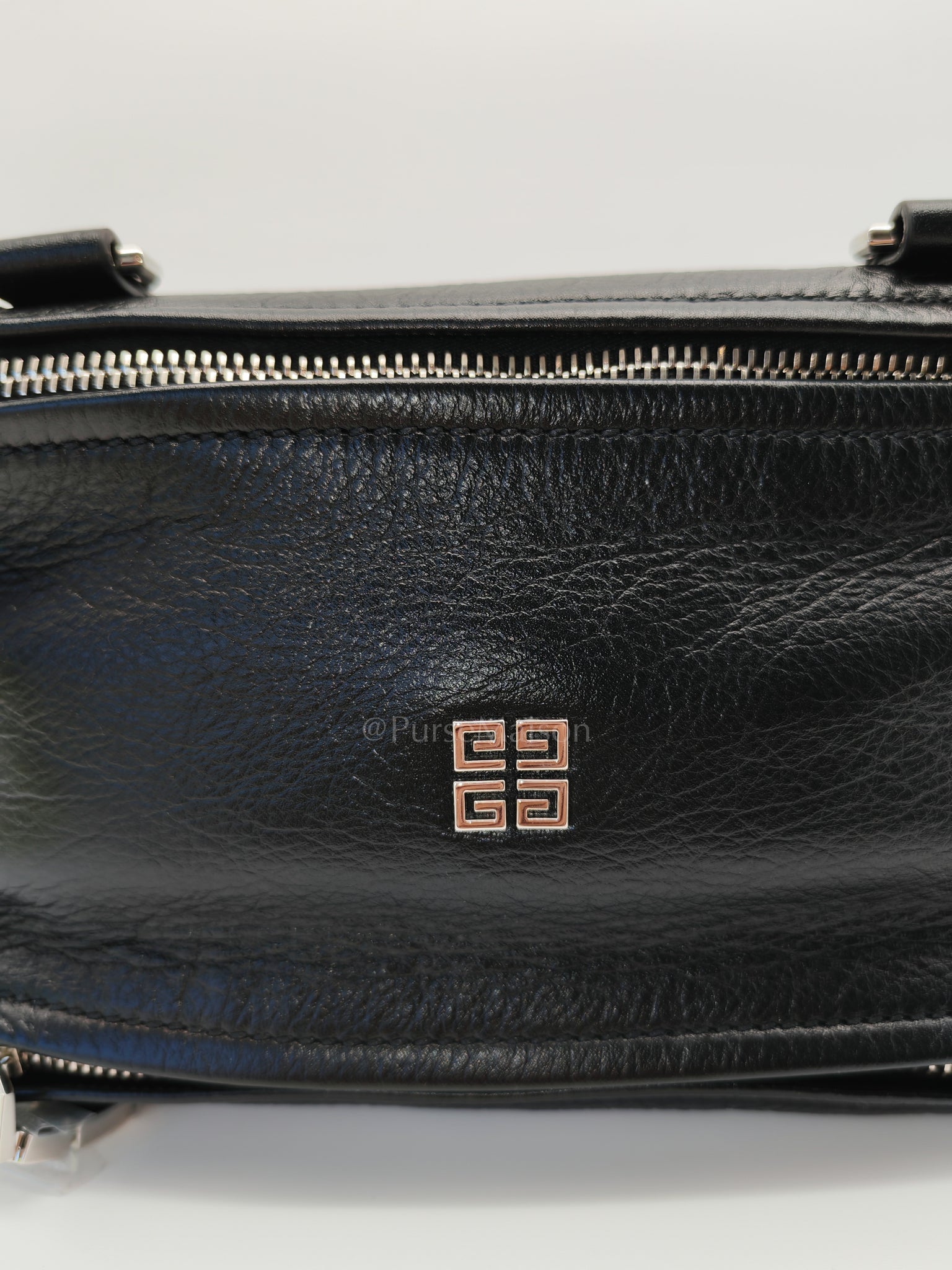 Mini Pandora in Black Soft Grained Calfskin Leather Crossbody Bag | Purse Maison Luxury Bags Shop