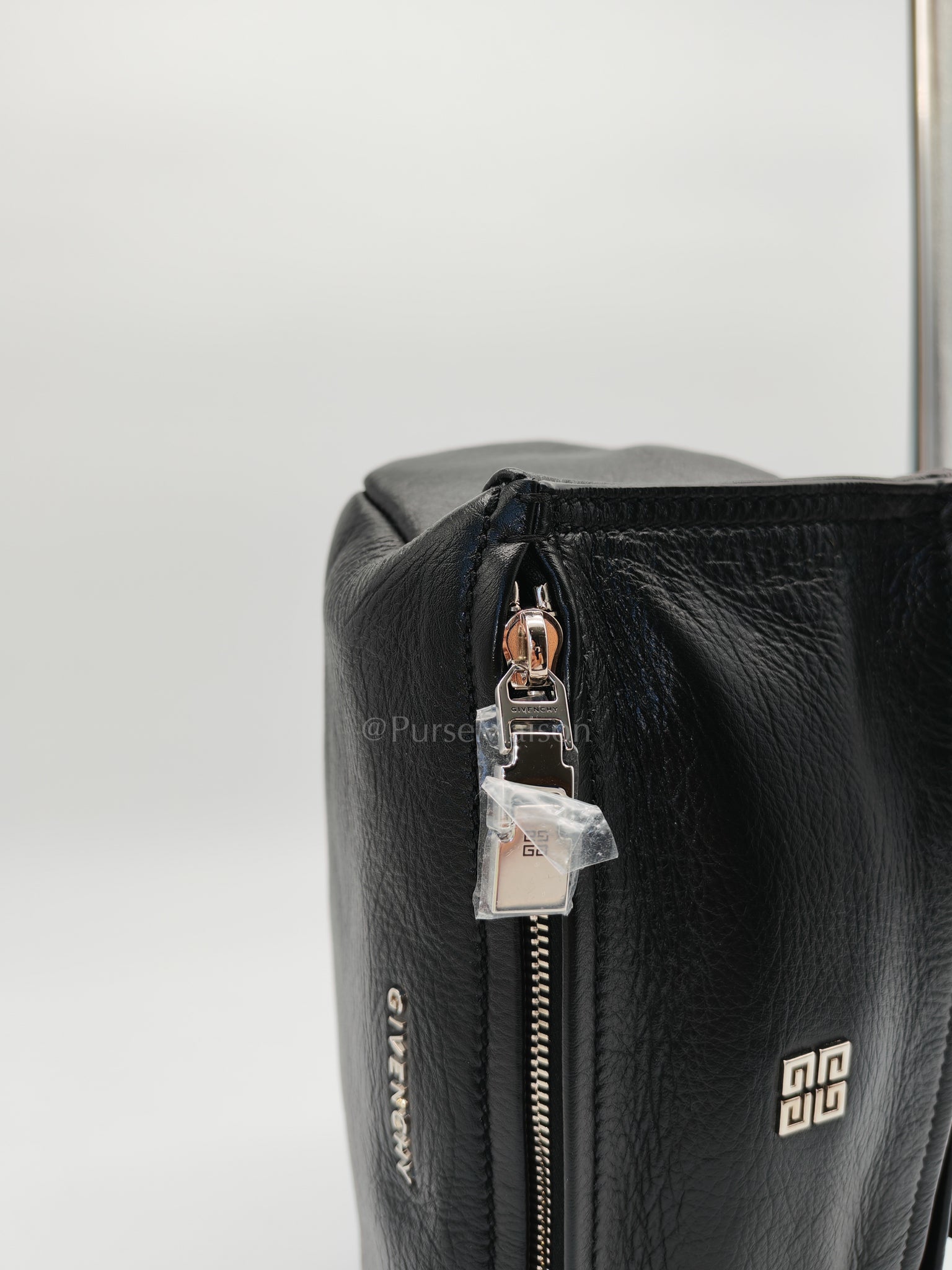 Mini Pandora in Black Soft Grained Calfskin Leather Crossbody Bag | Purse Maison Luxury Bags Shop