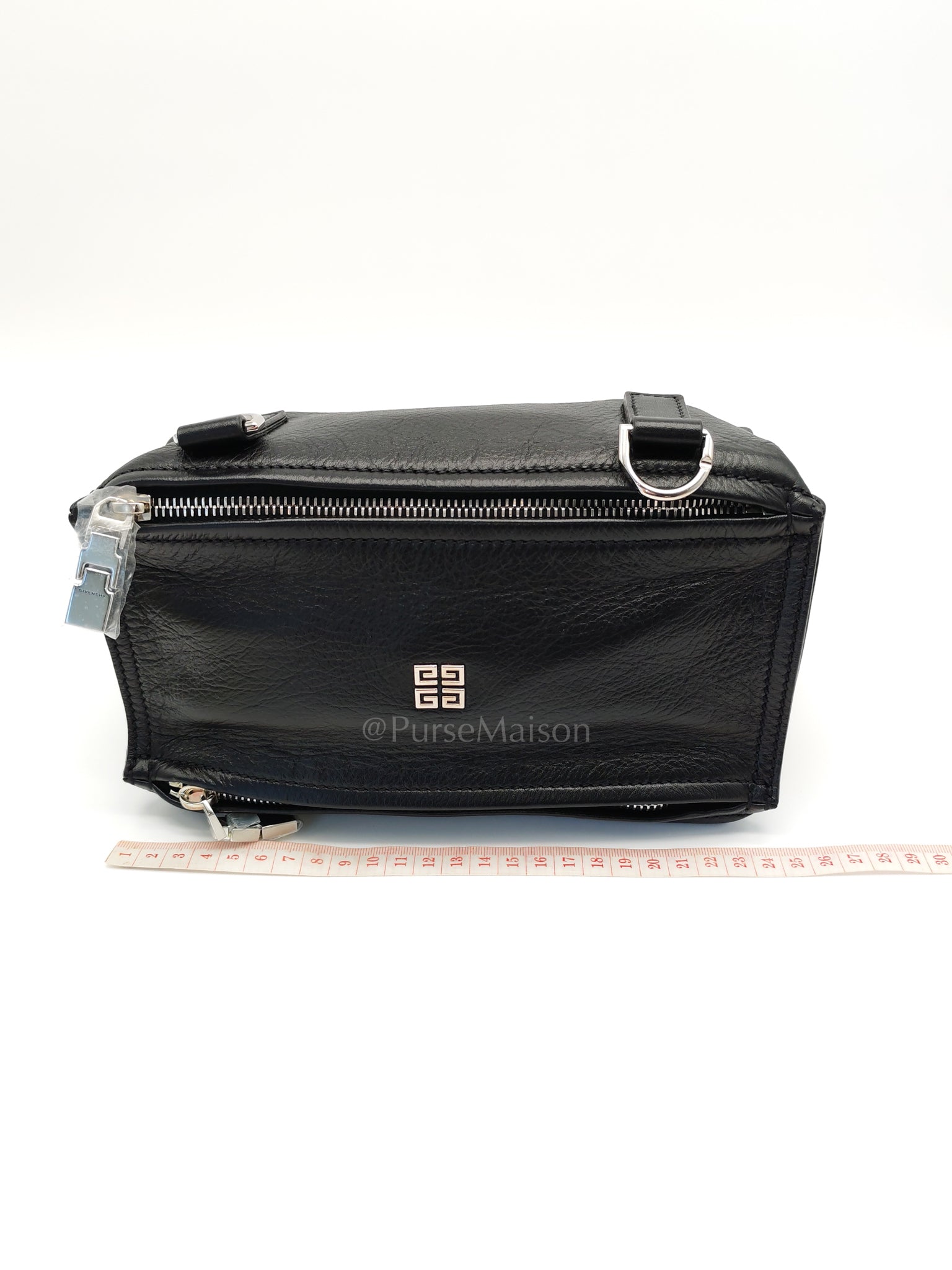 Mini Pandora in Black Soft Grained Calfskin Leather Crossbody Bag | Purse Maison Luxury Bags Shop