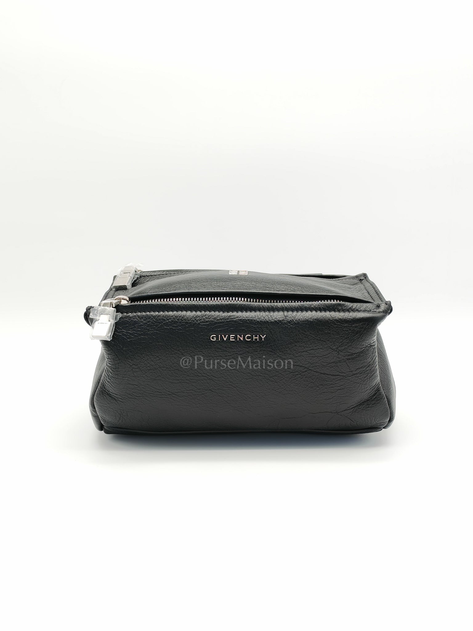 Mini Pandora in Black Soft Grained Calfskin Leather Crossbody Bag | Purse Maison Luxury Bags Shop