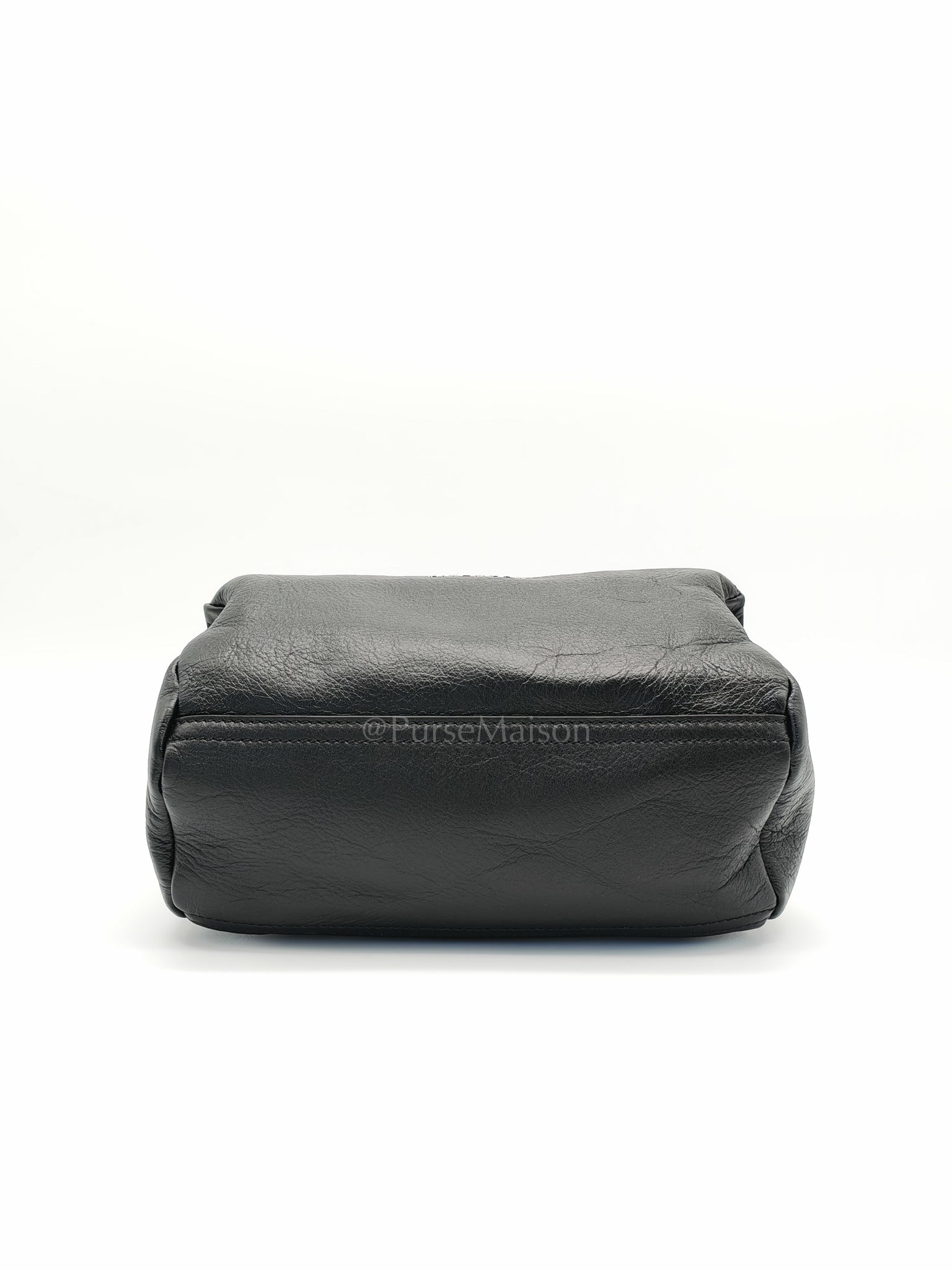 Mini Pandora in Black Soft Grained Calfskin Leather Crossbody Bag | Purse Maison Luxury Bags Shop