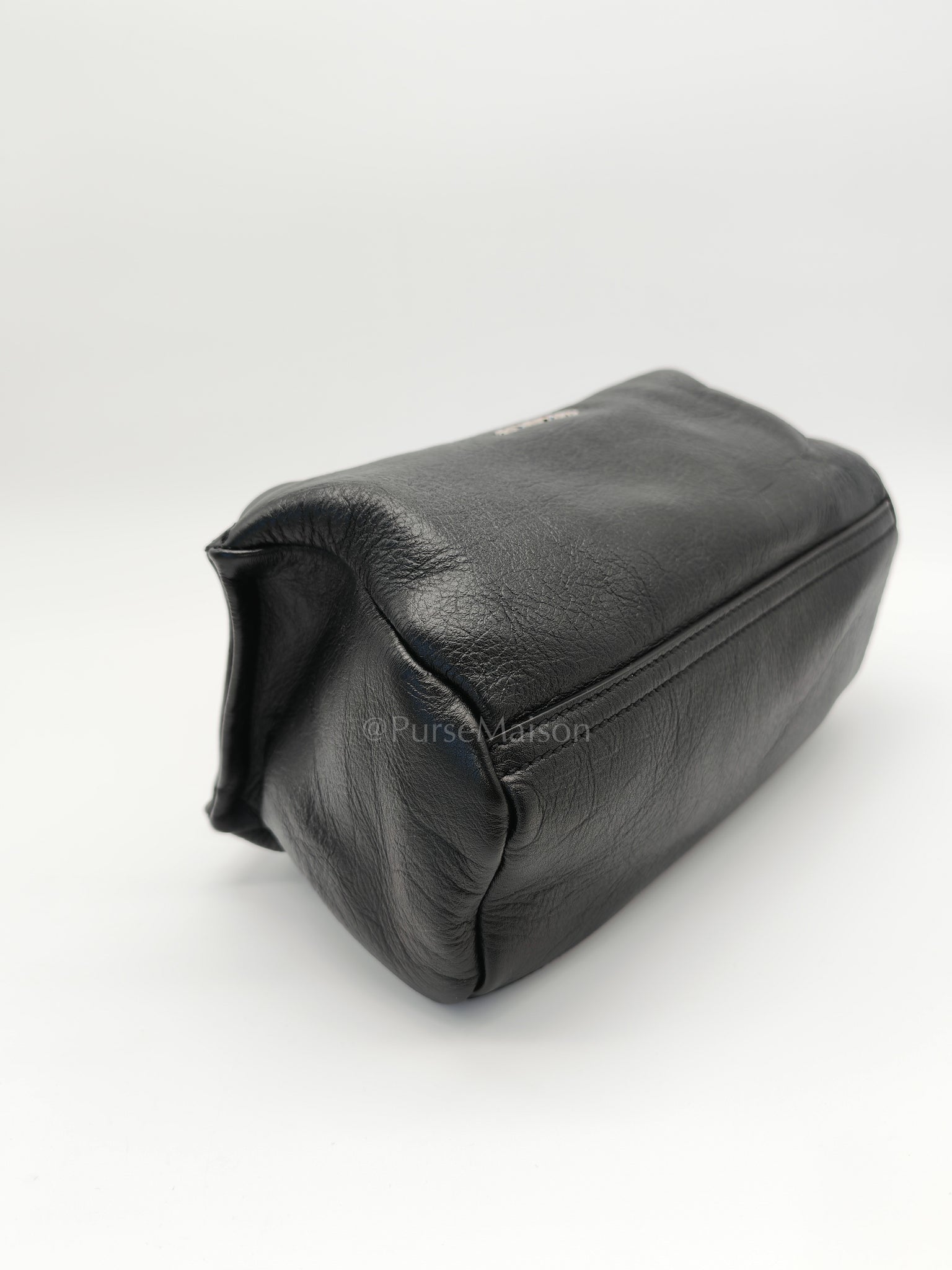 Mini Pandora in Black Soft Grained Calfskin Leather Crossbody Bag | Purse Maison Luxury Bags Shop