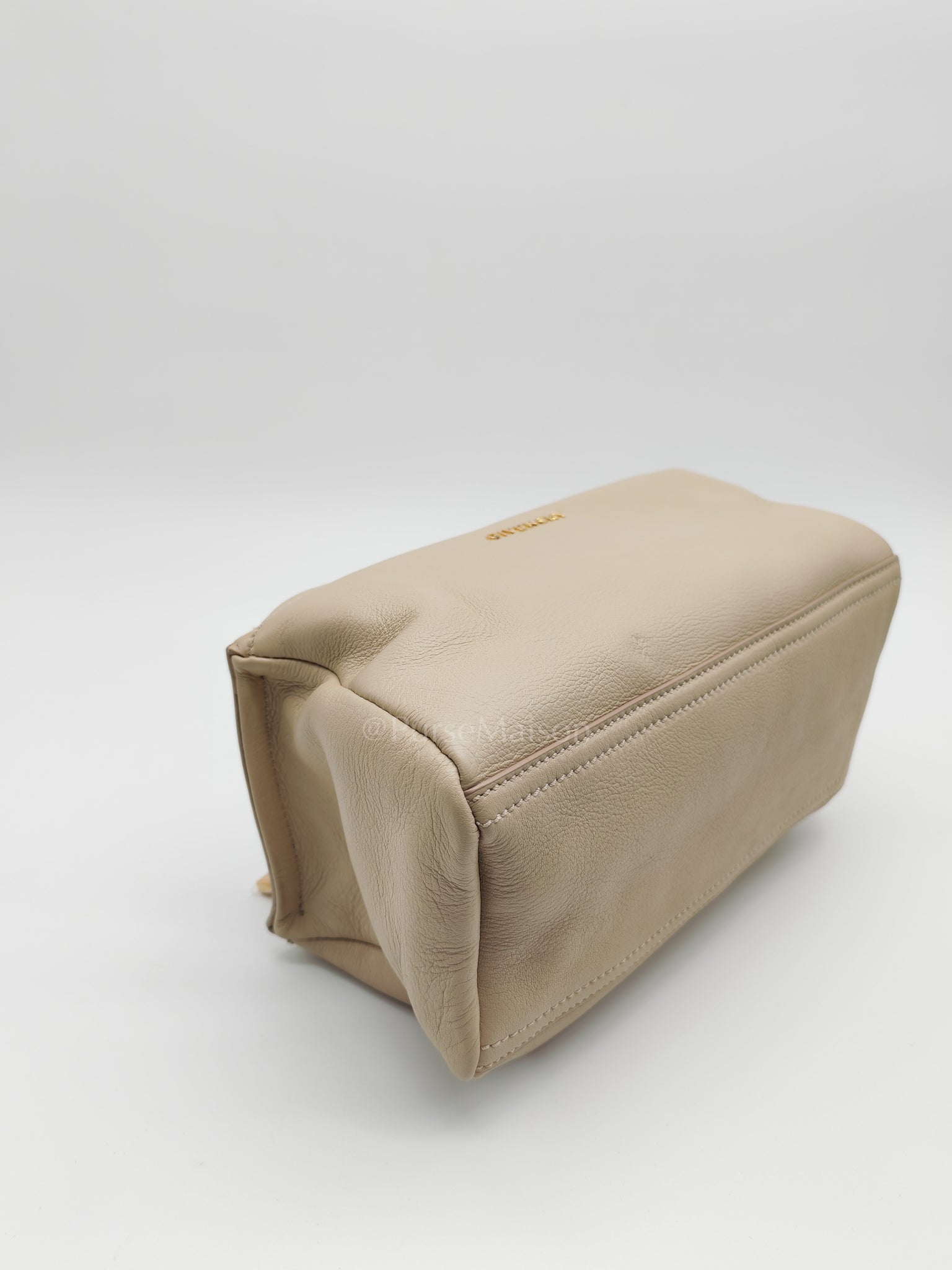 Mini Pandora in Natural Beige Soft Calfskin Leather Crossbody Bag | Purse Maison Luxury Bags Shop