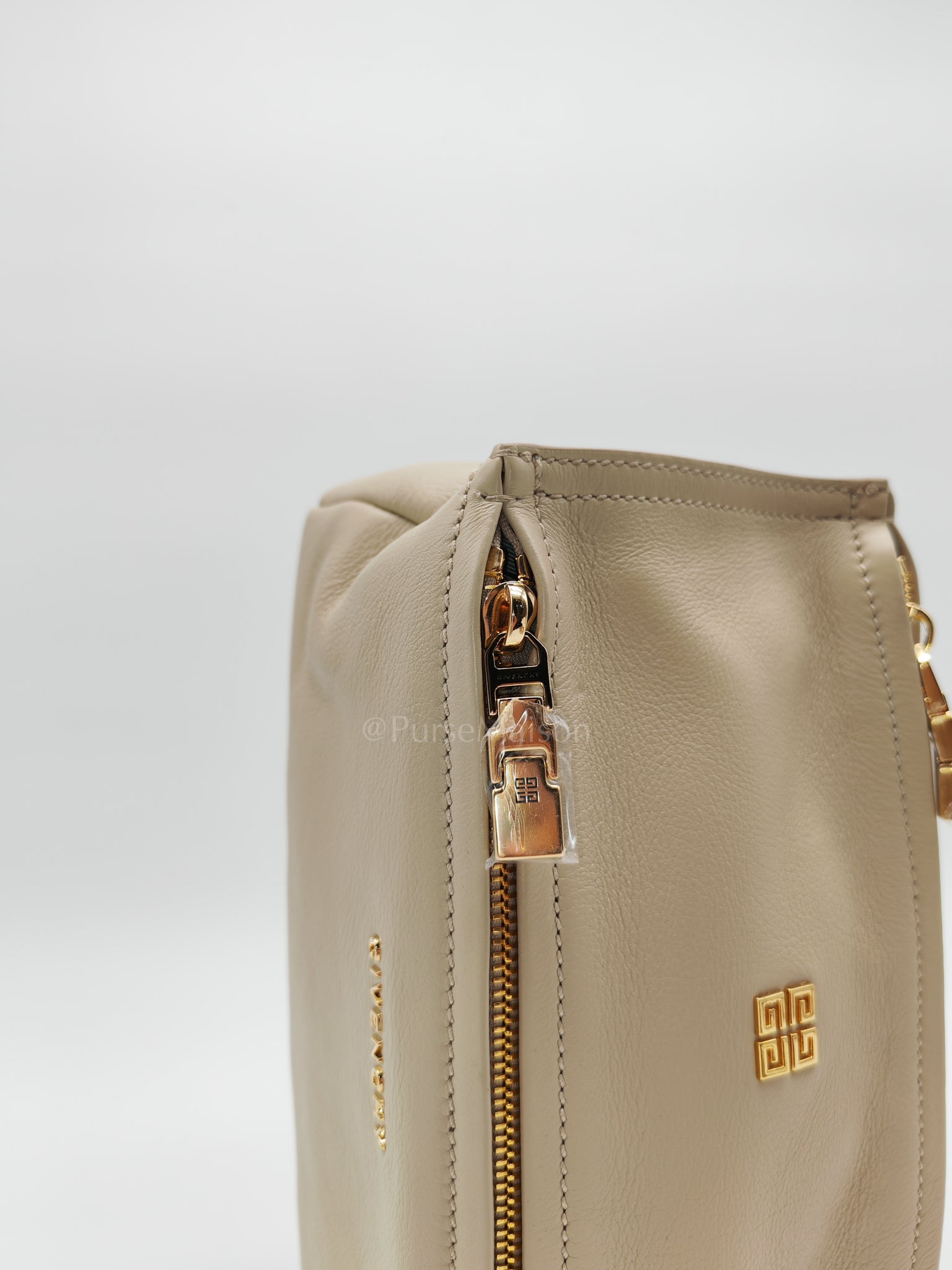Mini Pandora in Natural Beige Soft Calfskin Leather Crossbody Bag | Purse Maison Luxury Bags Shop