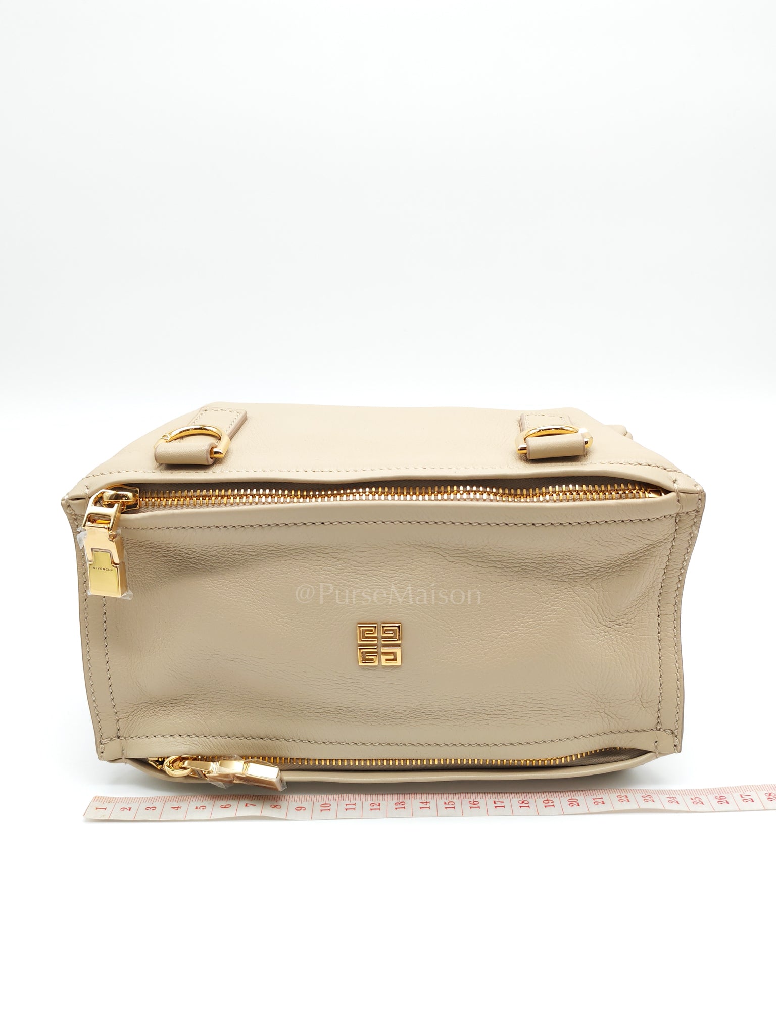 Mini Pandora in Natural Beige Soft Calfskin Leather Crossbody Bag | Purse Maison Luxury Bags Shop